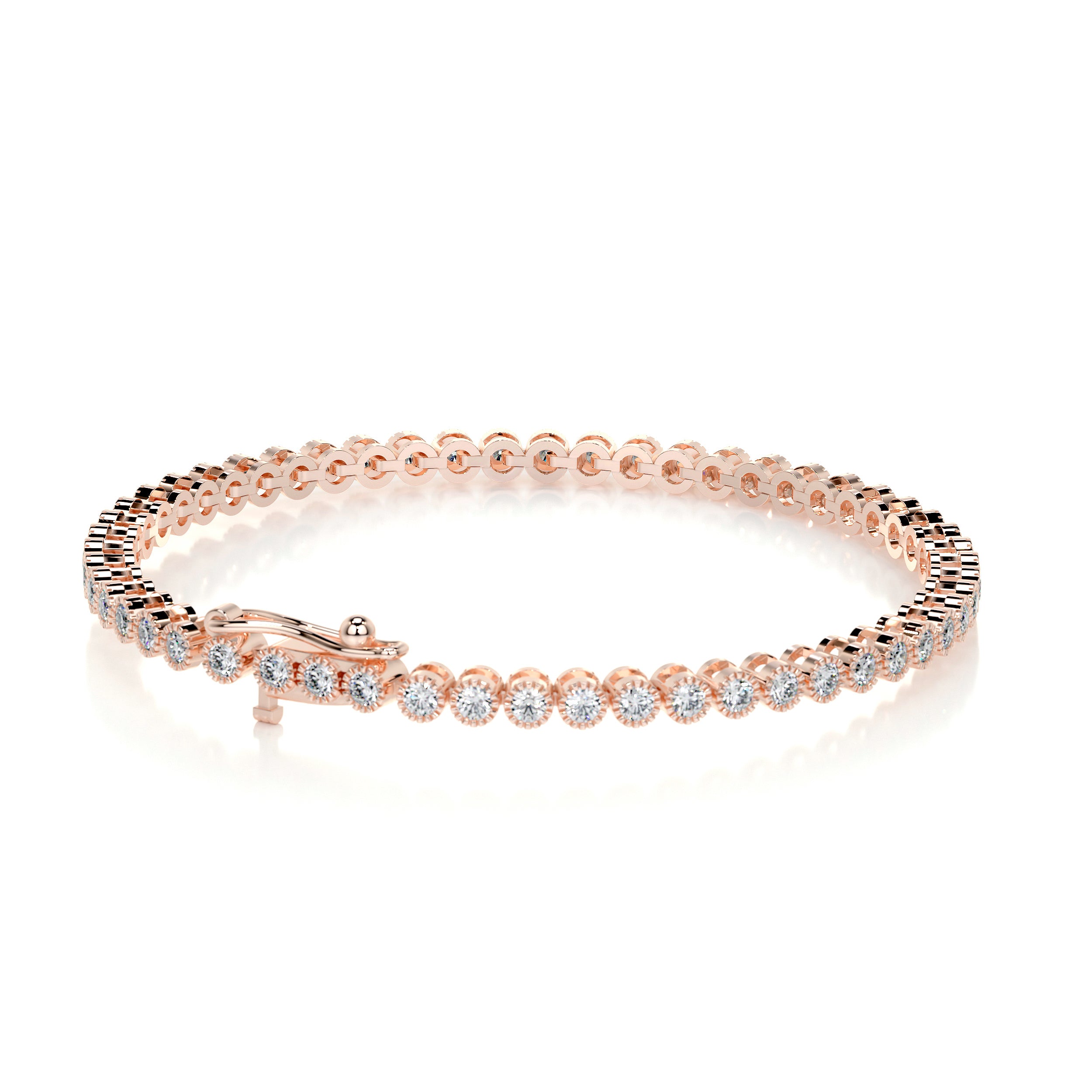Laura Diamond Tennis Bracelet (1.50 Carat) -14K Rose Gold