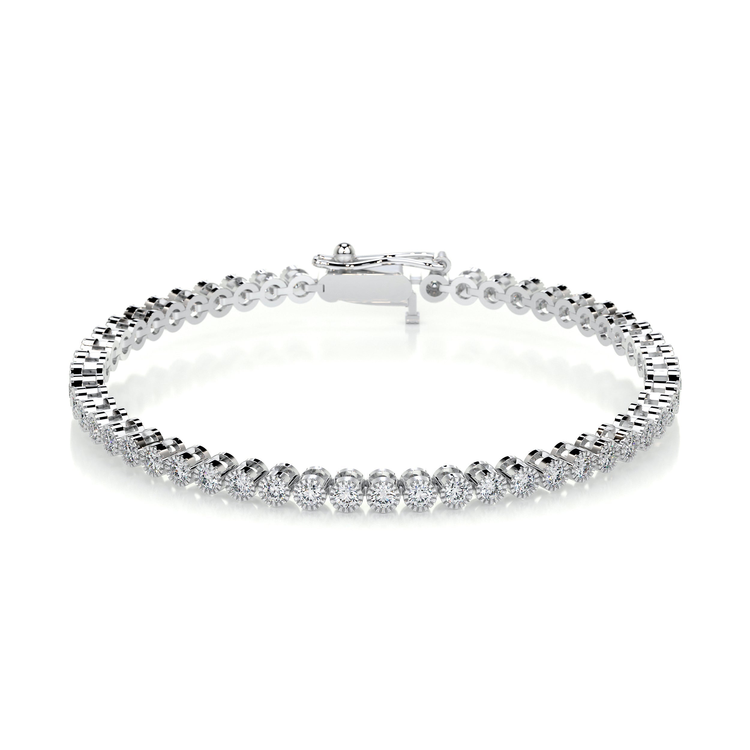 Laura Diamond Lab Grown Tennis Bracelet (1.50 Carat) -18K White Gold