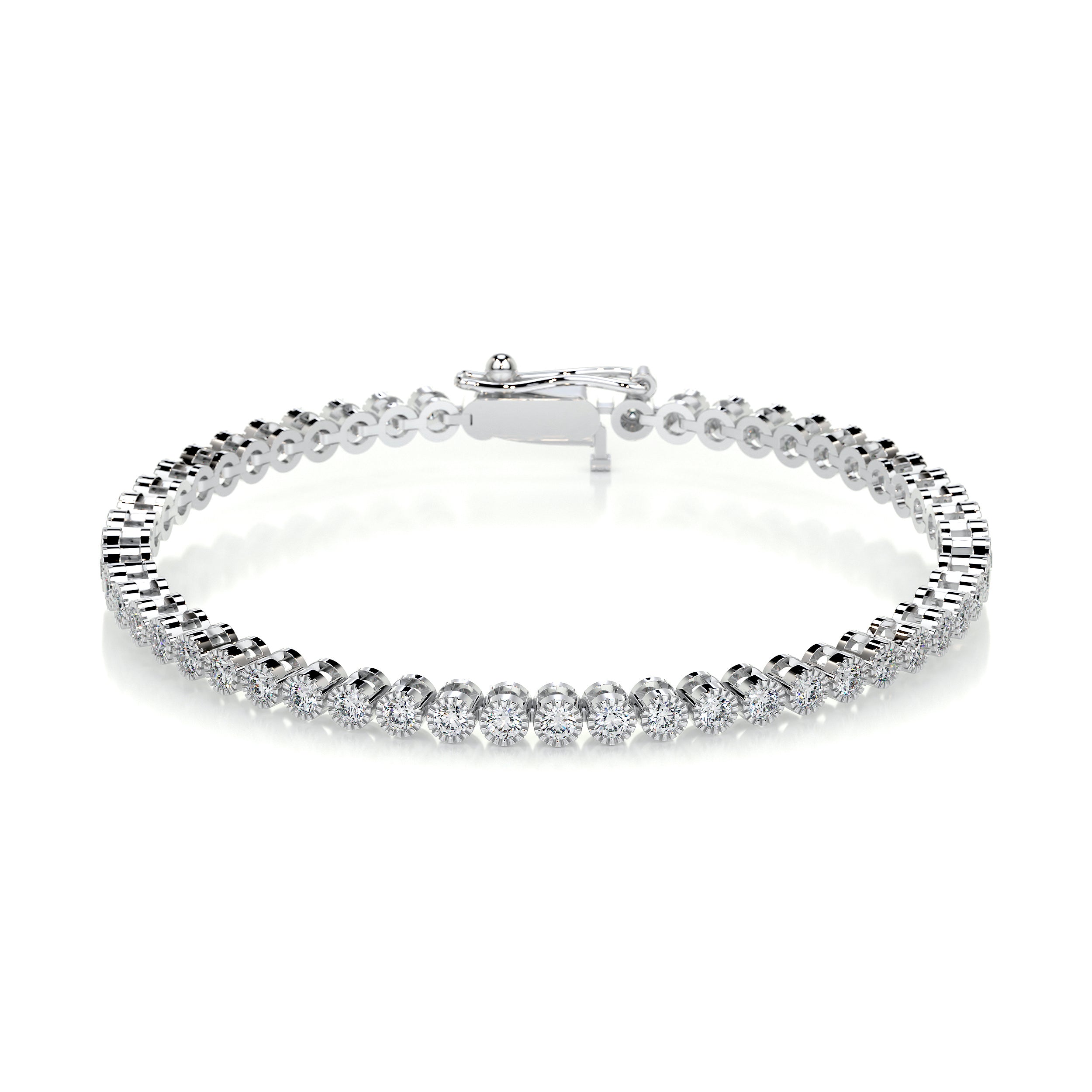 Laura Diamond Tennis Bracelet (1.50 Carat) -18K White Gold