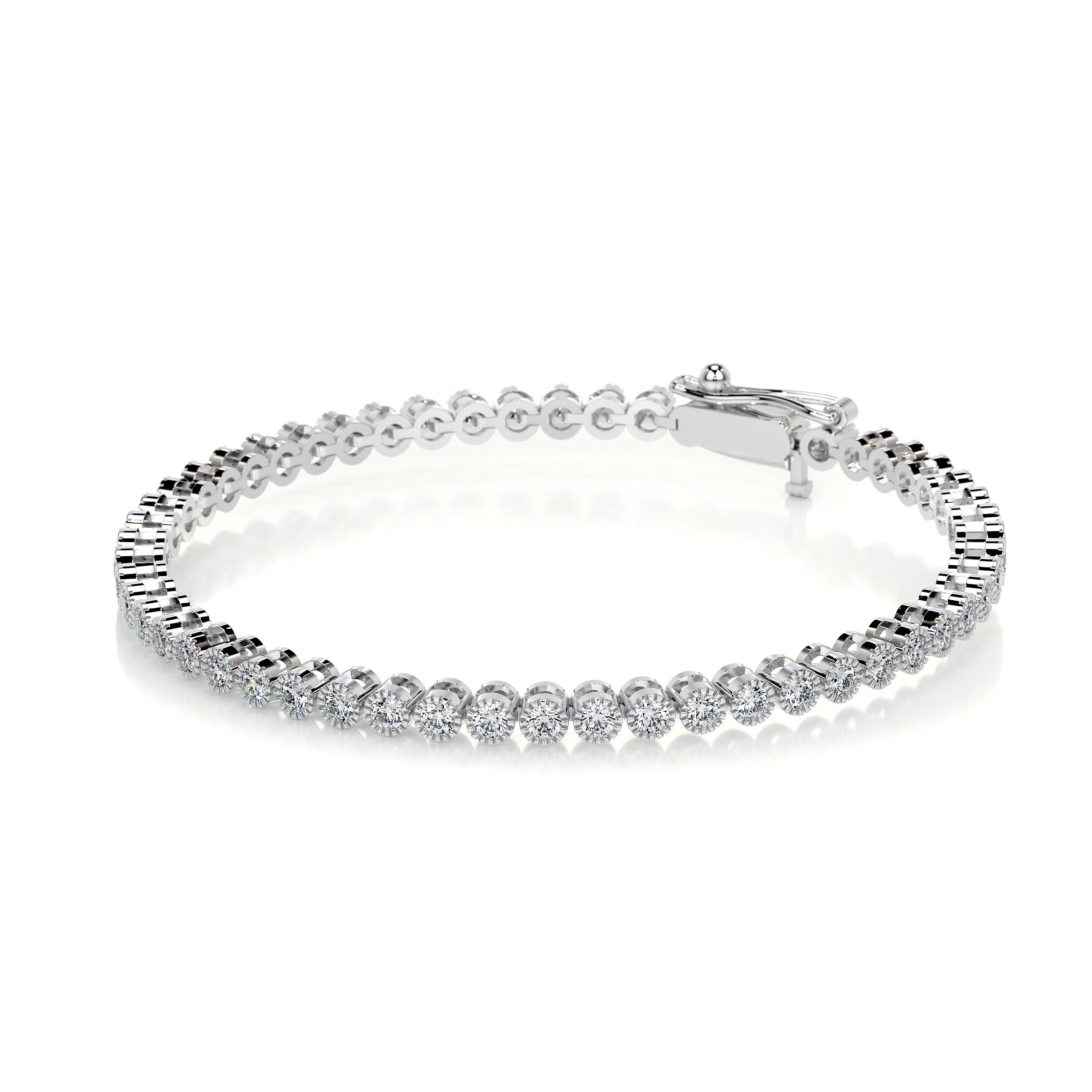 Laura Diamond Tennis Bracelet   (1.50 Carat) -14K White Gold