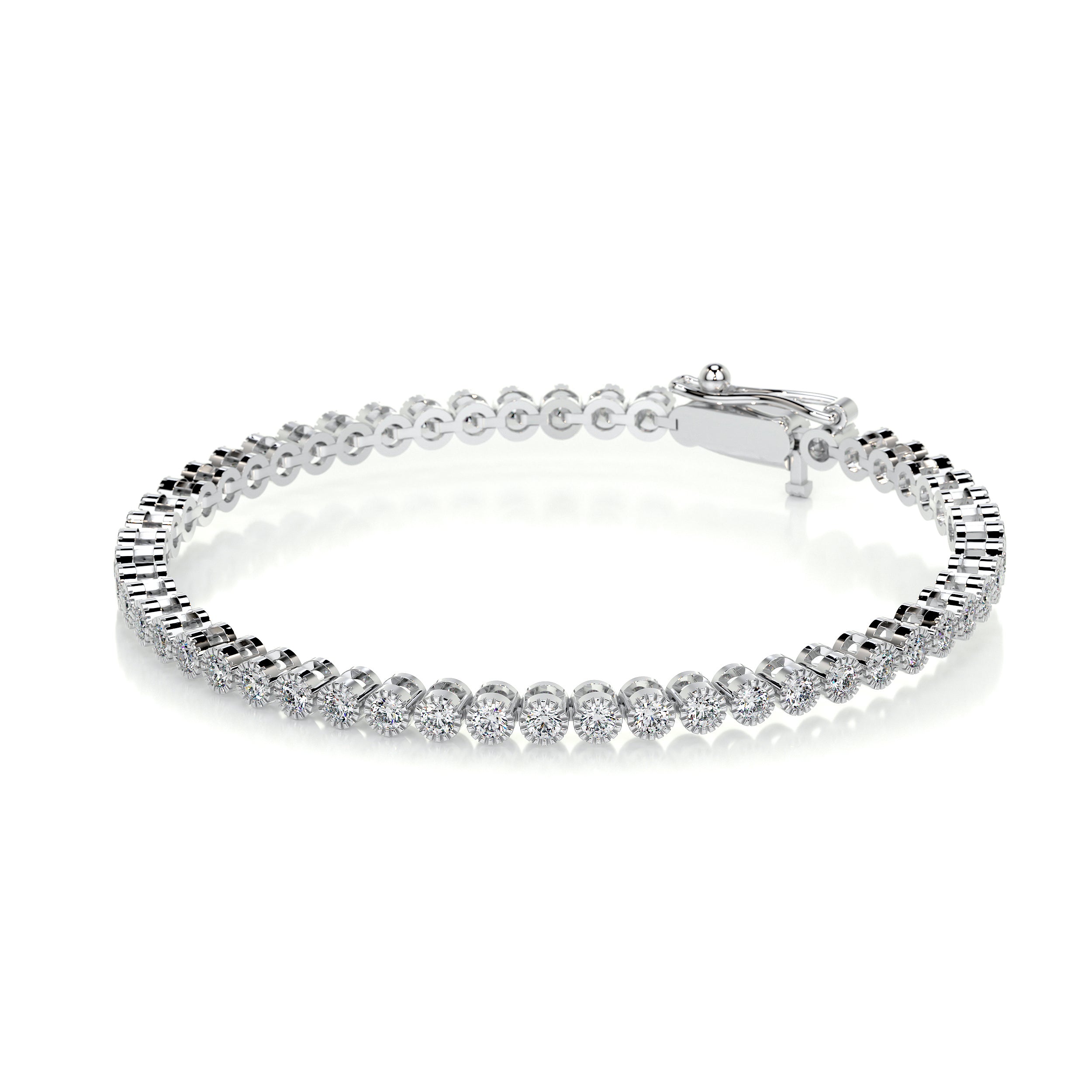 Laura Diamond Tennis Bracelet (1.50 Carat) -18K White Gold