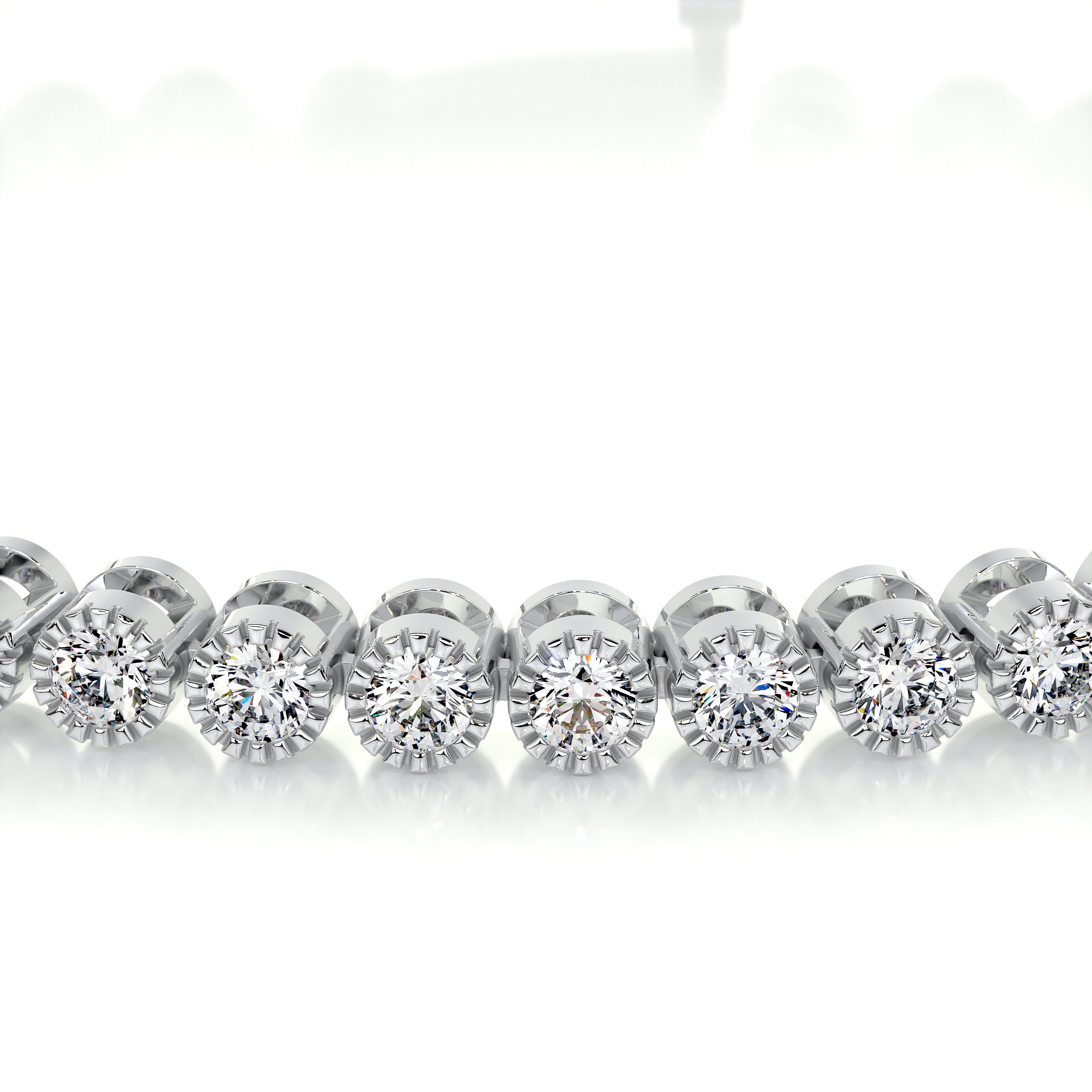 Laura Diamond Lab Grown Tennis Bracelet (1.50 Carat) -14K White Gold