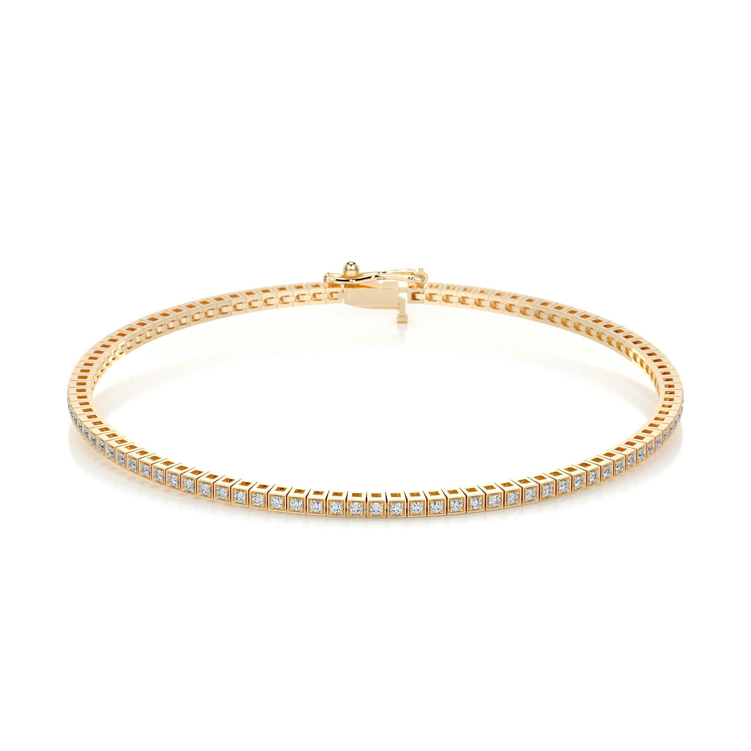 Lee Diamond Tennis Bracelet (1.00 Carat) -18K Yellow Gold