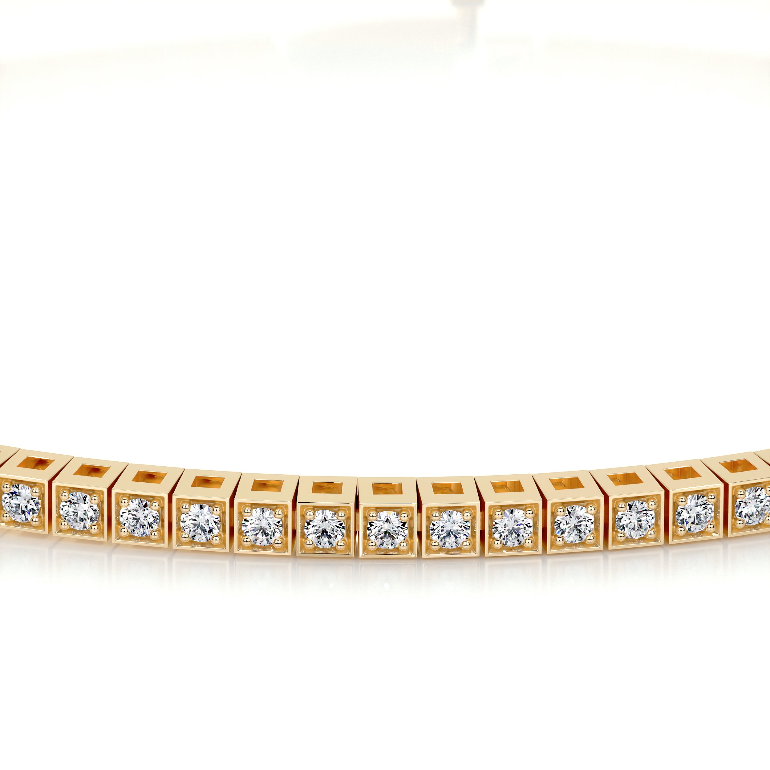 Lee Diamond Lab Grown Tennis Bracelet (1.00 Carat) -18K Yellow Gold