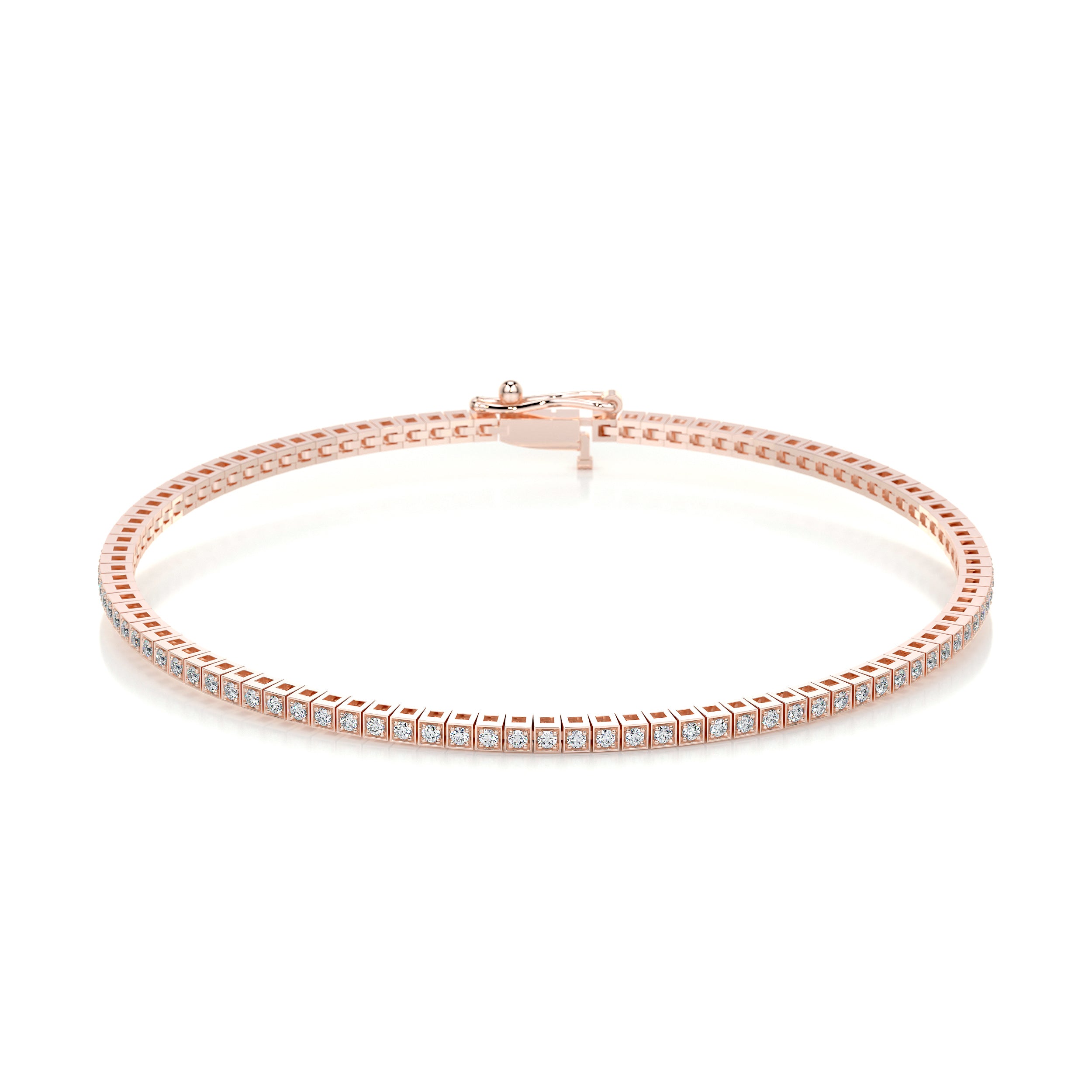 Georgina Diamond Tennis Bracelet (2.00 Carat) -14K Rose Gold