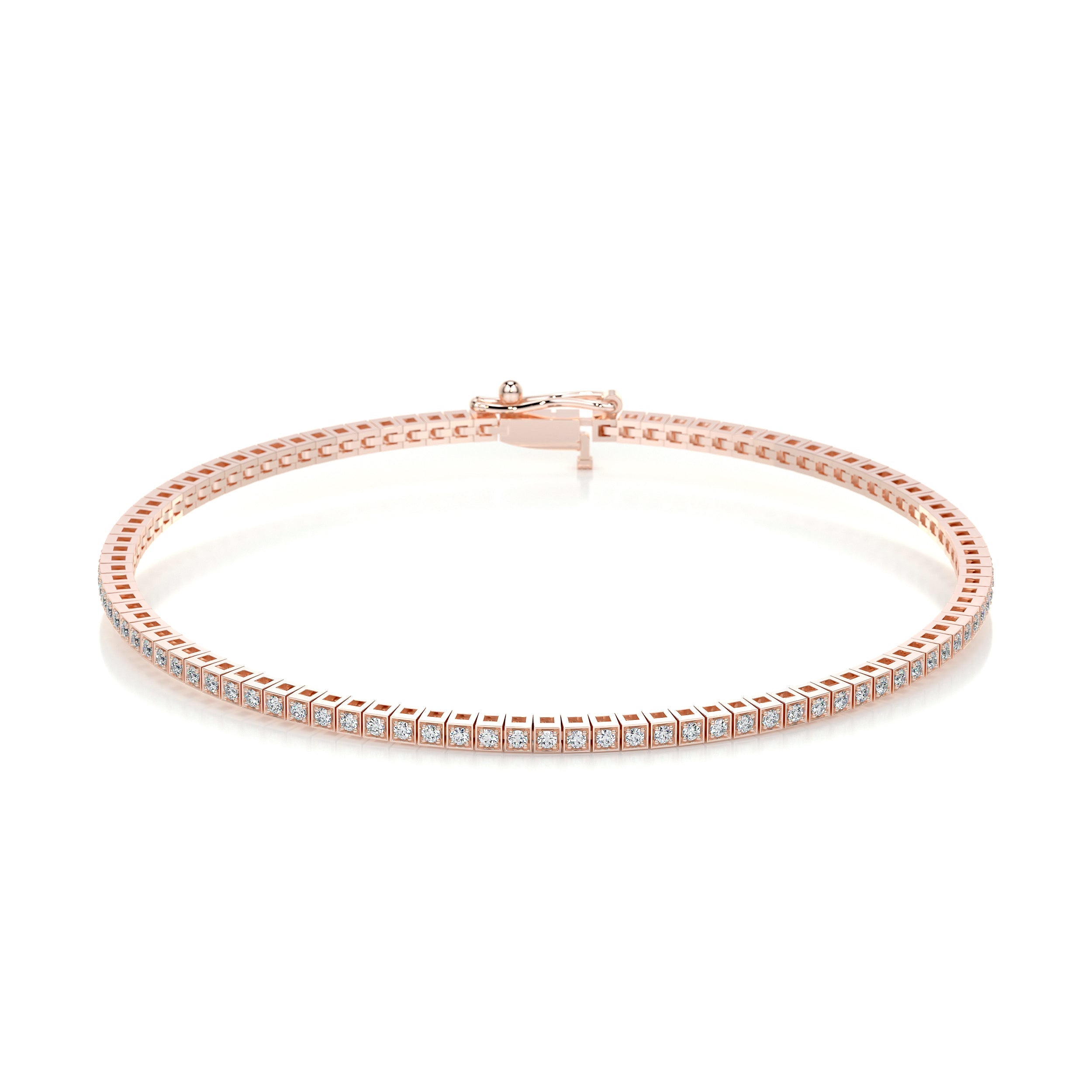 Georgina Diamond Lab Grown Tennis Bracelet (2.00 Carat) -14K Rose Gold