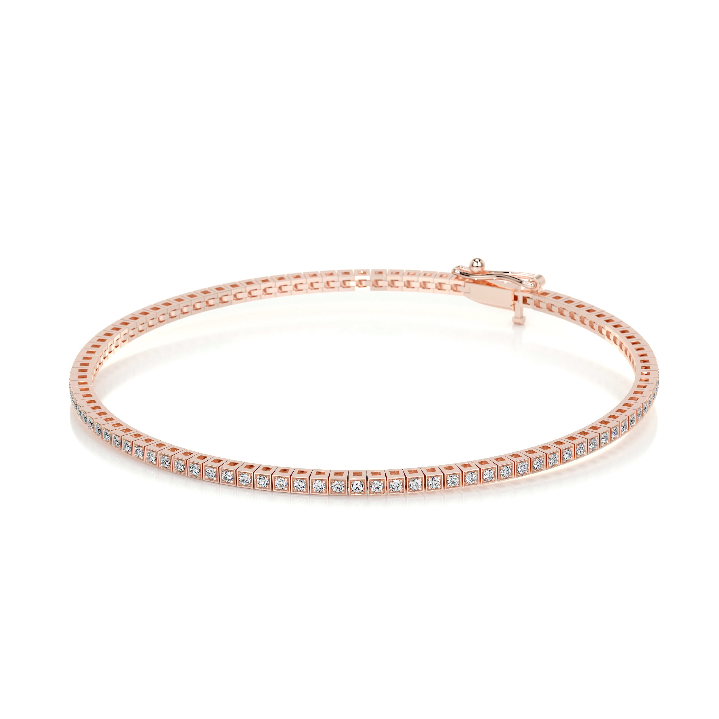 Georgina Diamond Tennis Bracelet (2.00 Carat) -14K Rose Gold