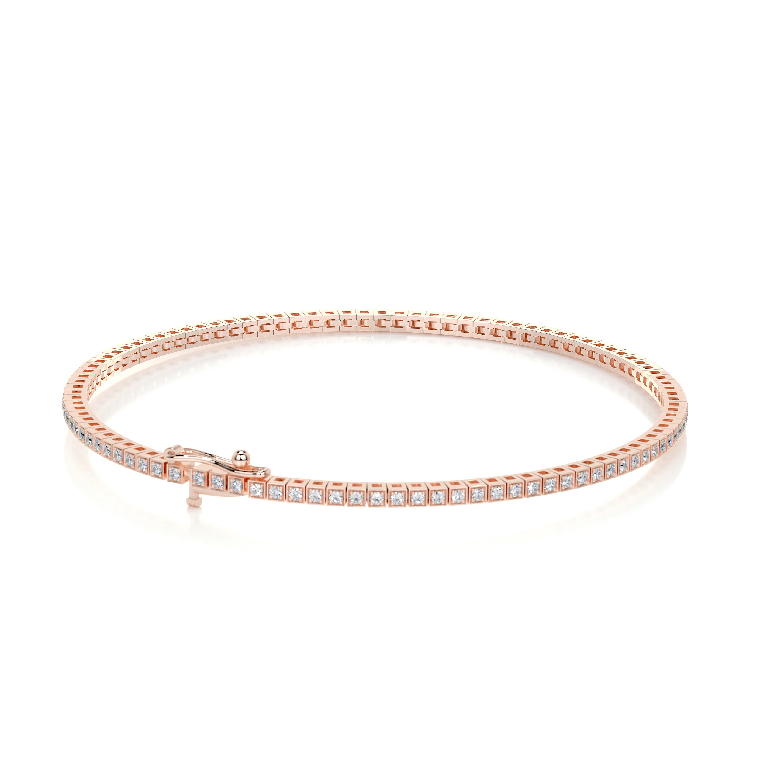 Georgina Diamond Lab Grown Tennis Bracelet (2.00 Carat) -14K Rose Gold