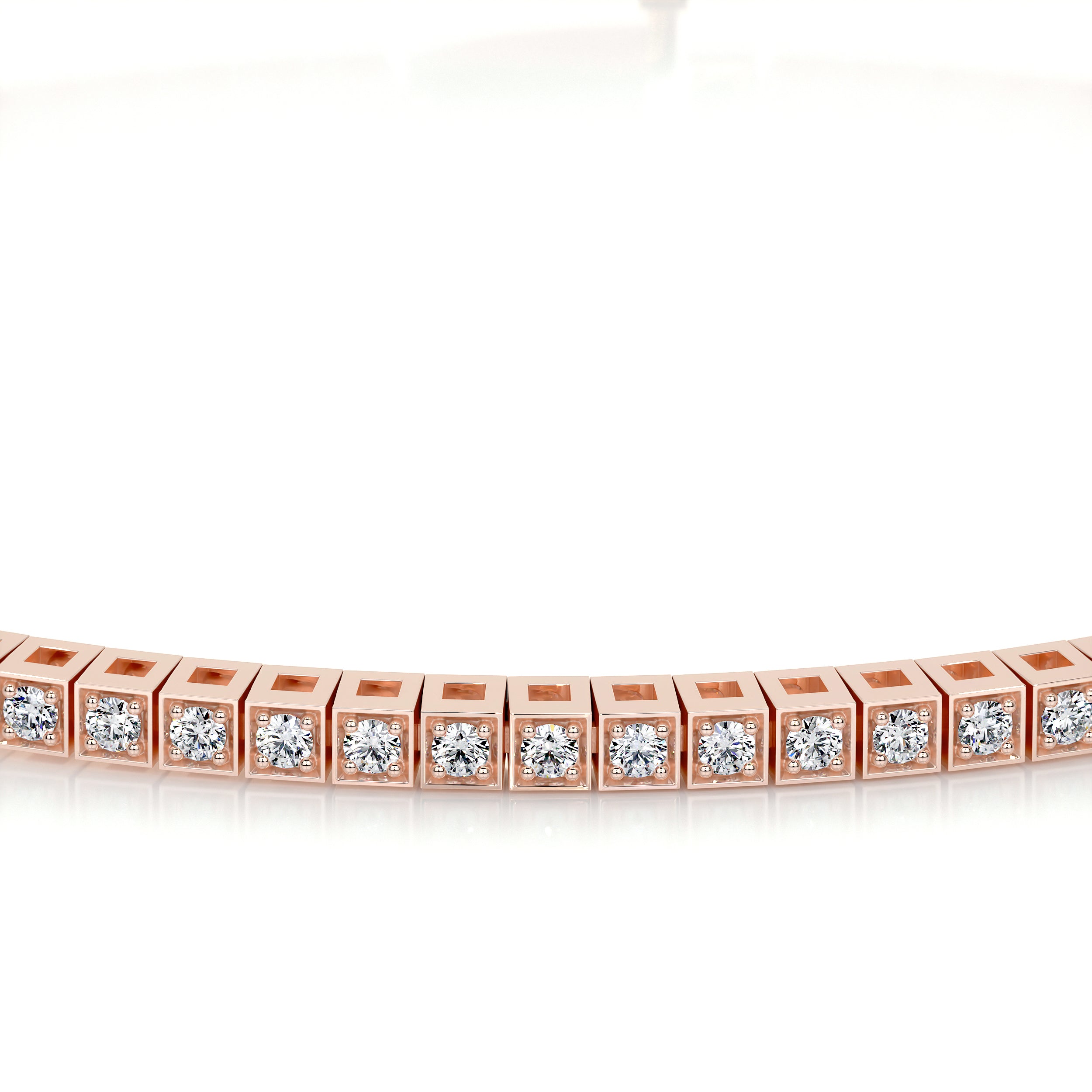 Georgina Diamond Lab Grown Tennis Bracelet (2.00 Carat) -14K Rose Gold