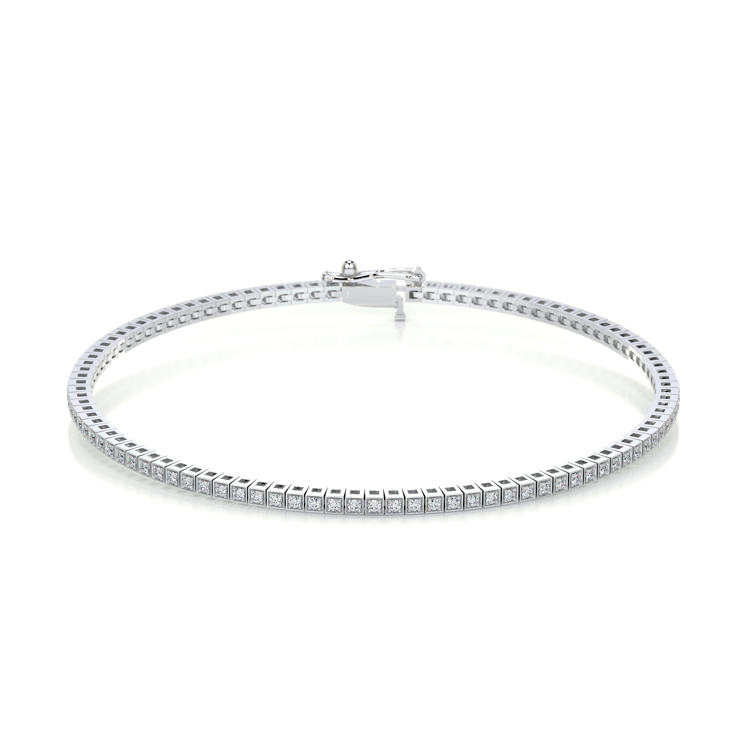 Georgina Diamond Lab Grown Tennis Bracelet (2.00 Carat) -14K White Gold