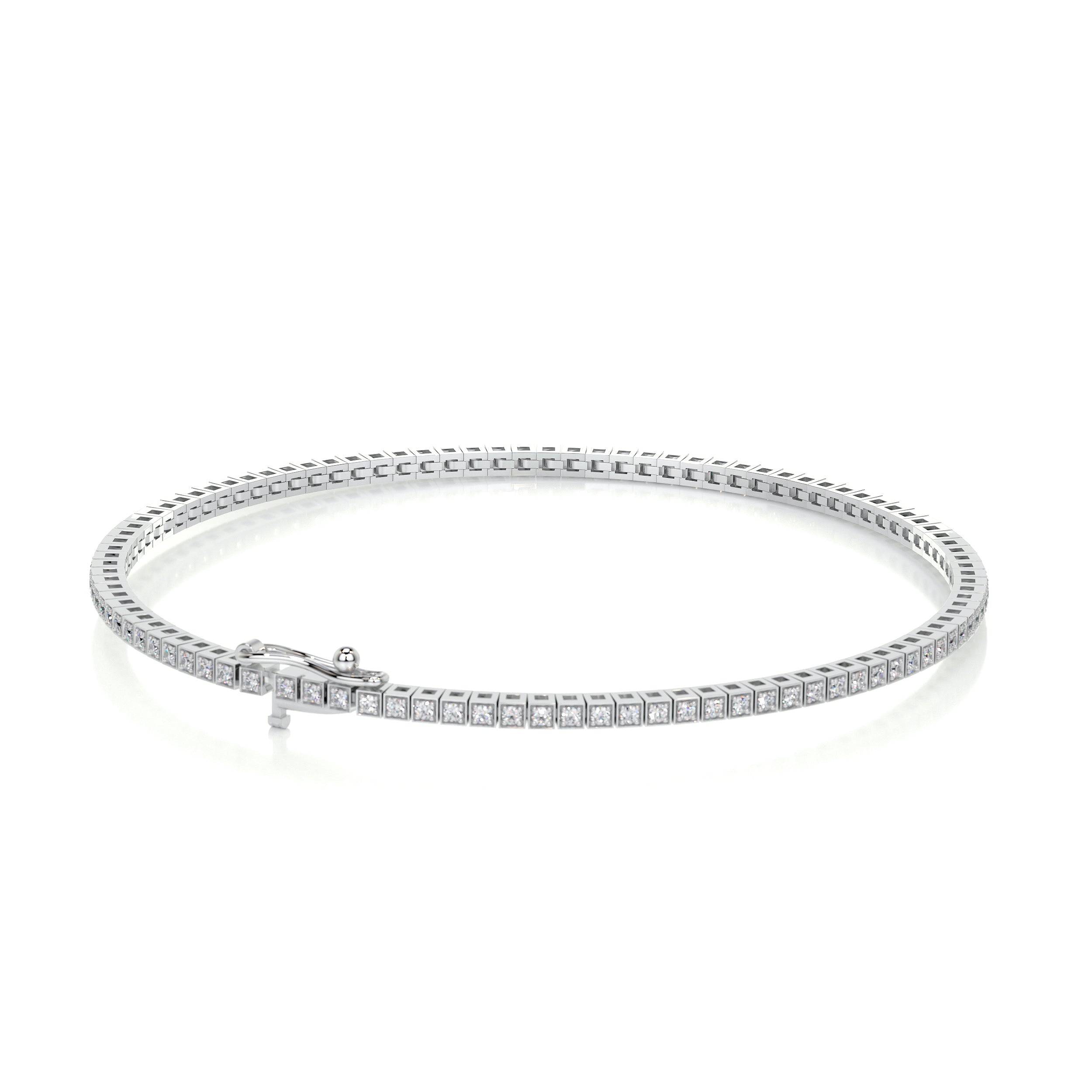 Georgina Diamond Tennis Bracelet (2.00 Carat) -18K White Gold