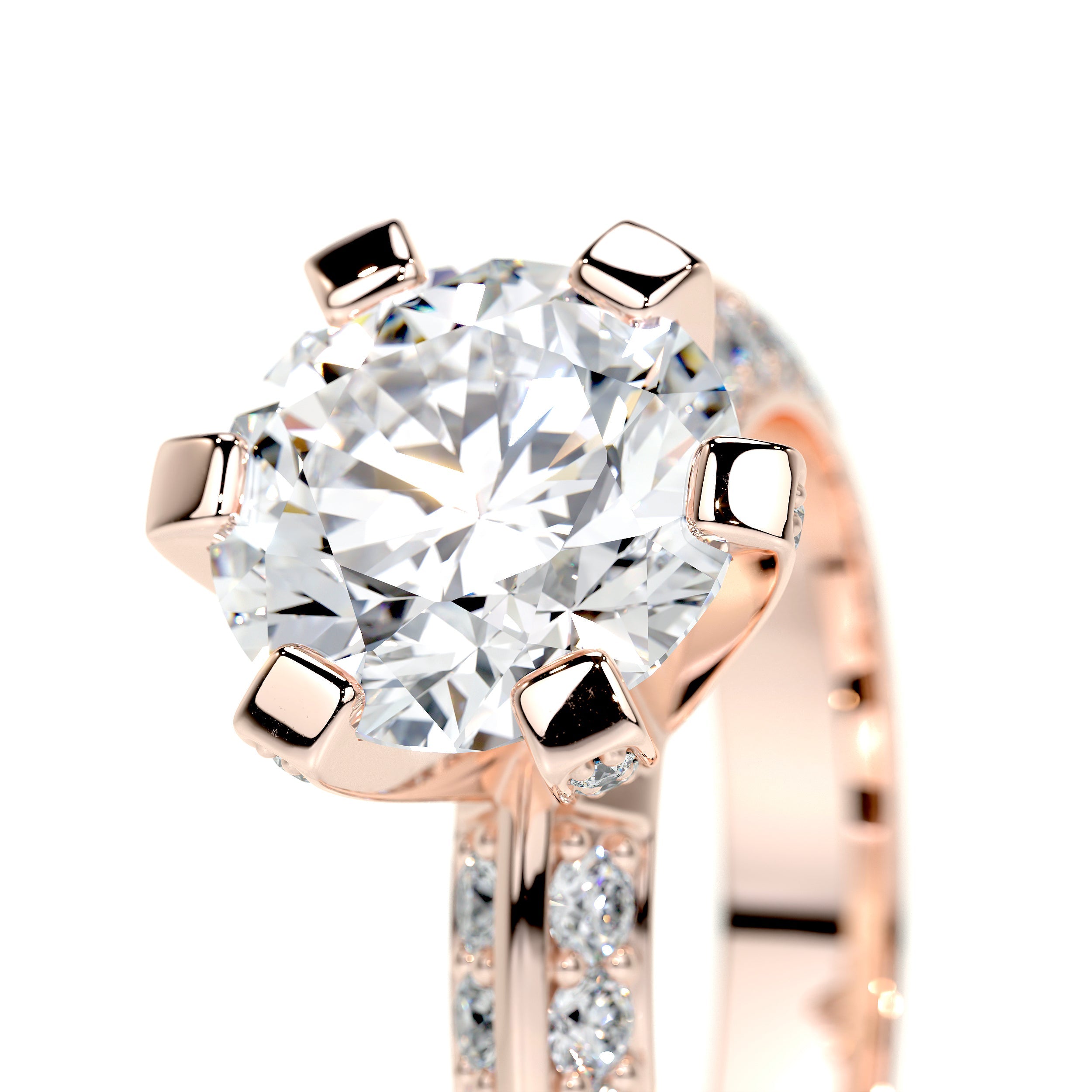 Eliana Lab Grown Diamond Ring   (2.00 Carat) -14K Rose Gold