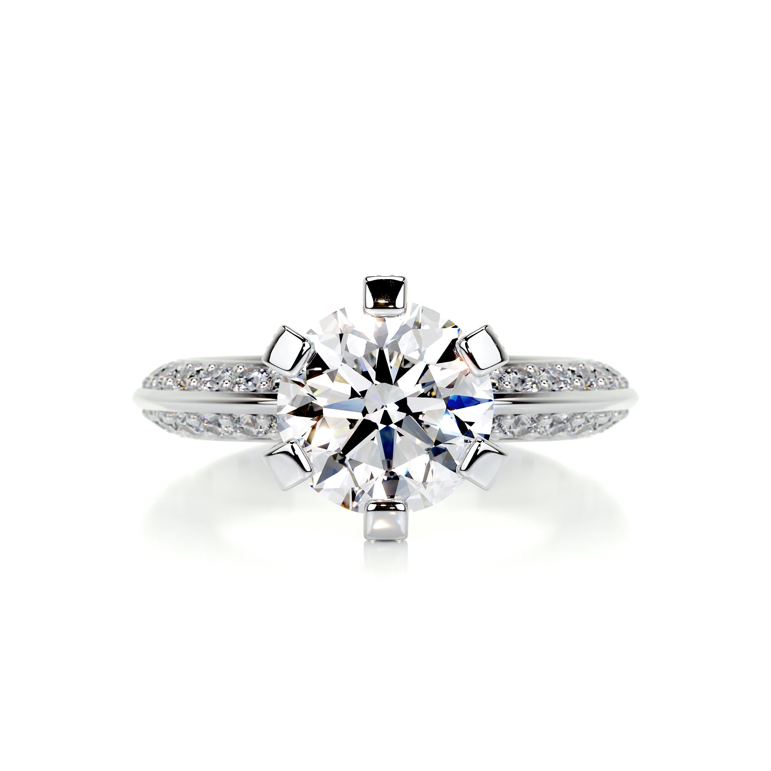 Eliana Diamond Engagement Ring -14K White Gold