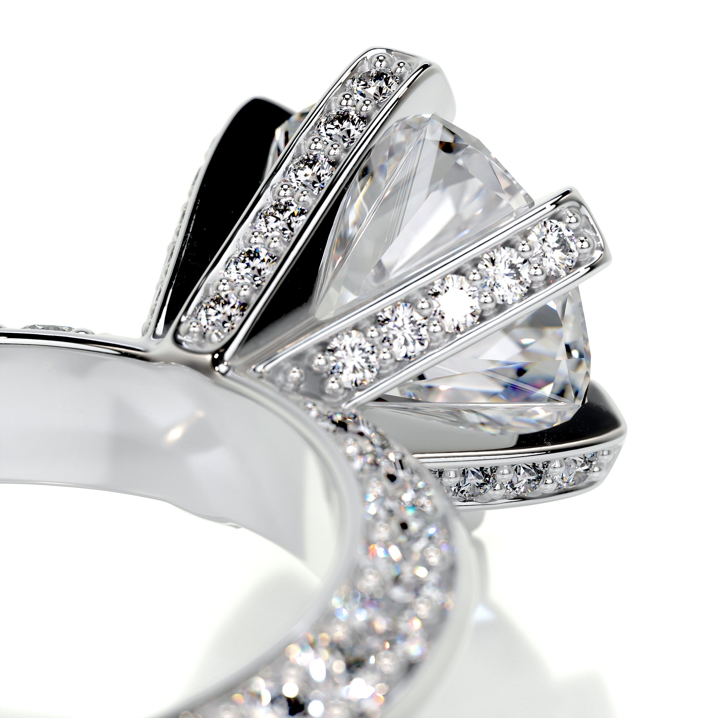 Eliana Diamond Engagement Ring -14K White Gold