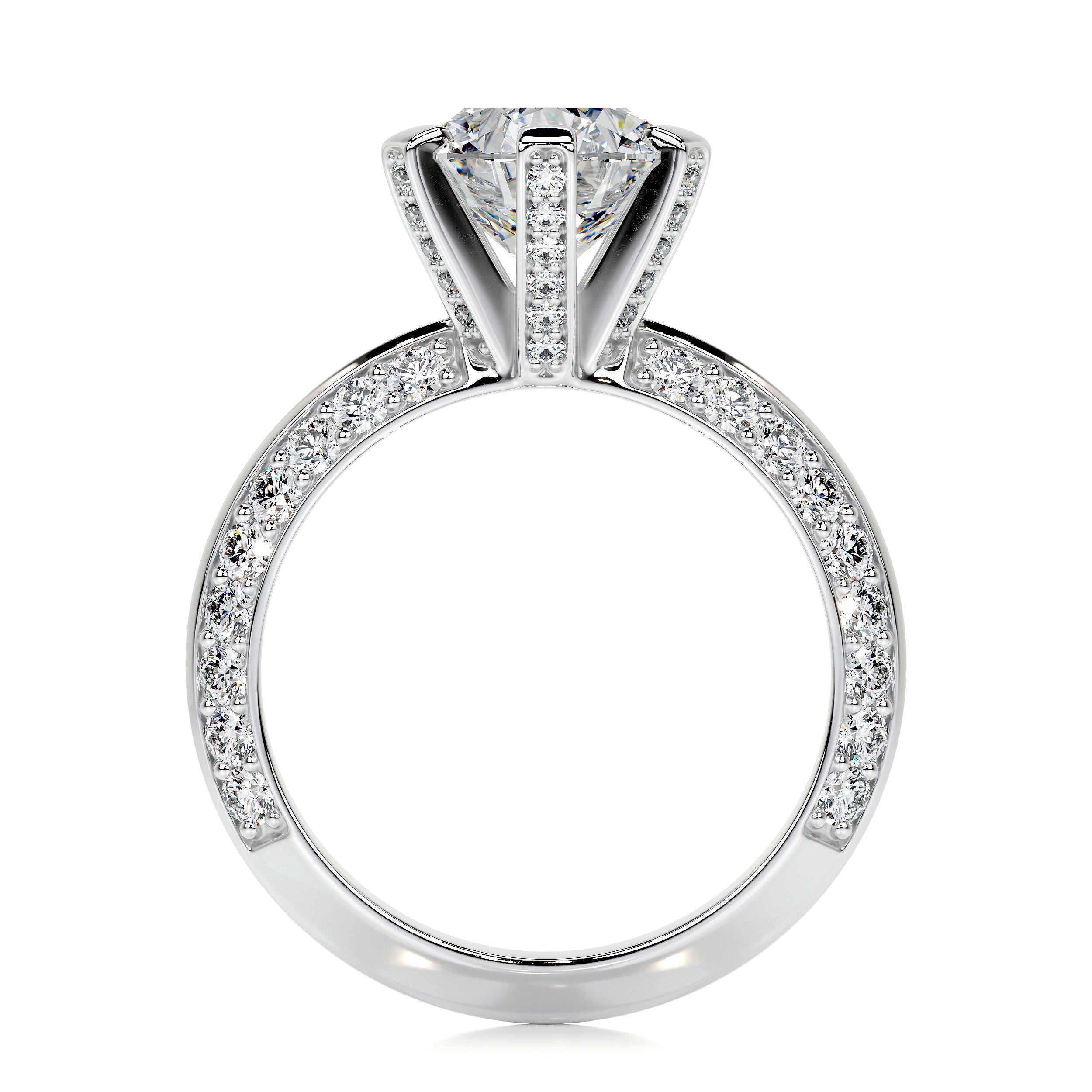 Eliana Lab Grown Diamond Ring   (2.00 Carat) -14K White Gold