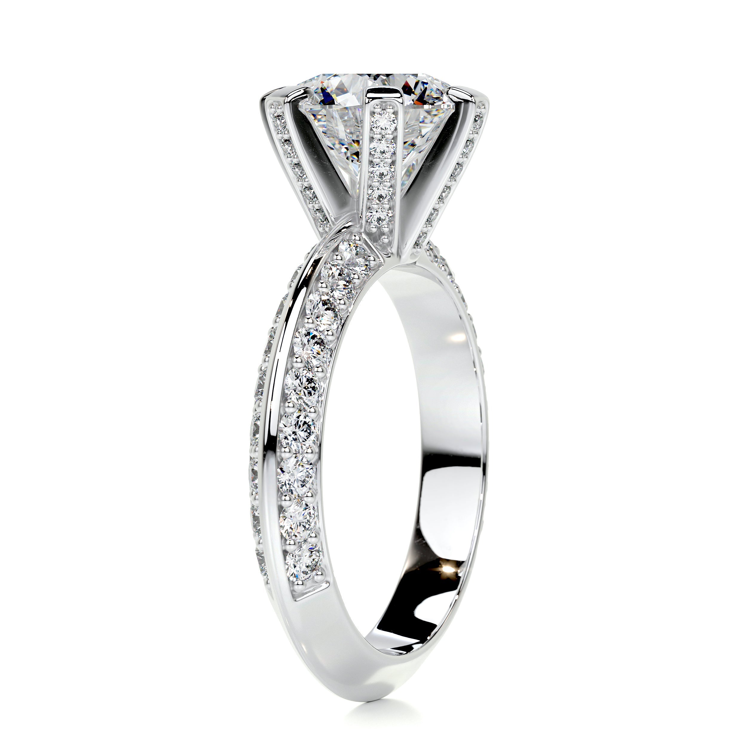 Eliana Diamond Engagement Ring -14K White Gold