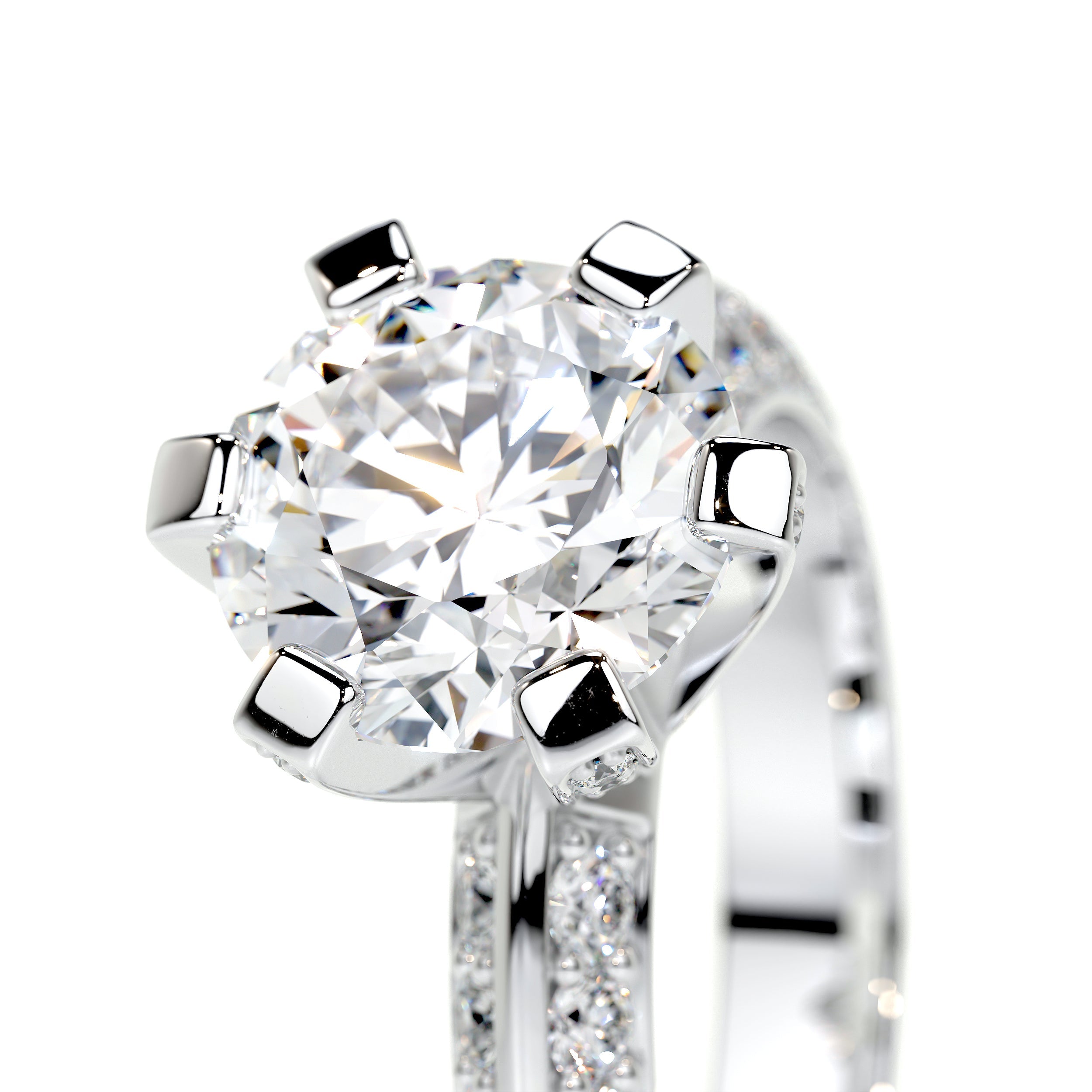 Eliana Lab Grown Diamond Ring   (2.00 Carat) -14K White Gold