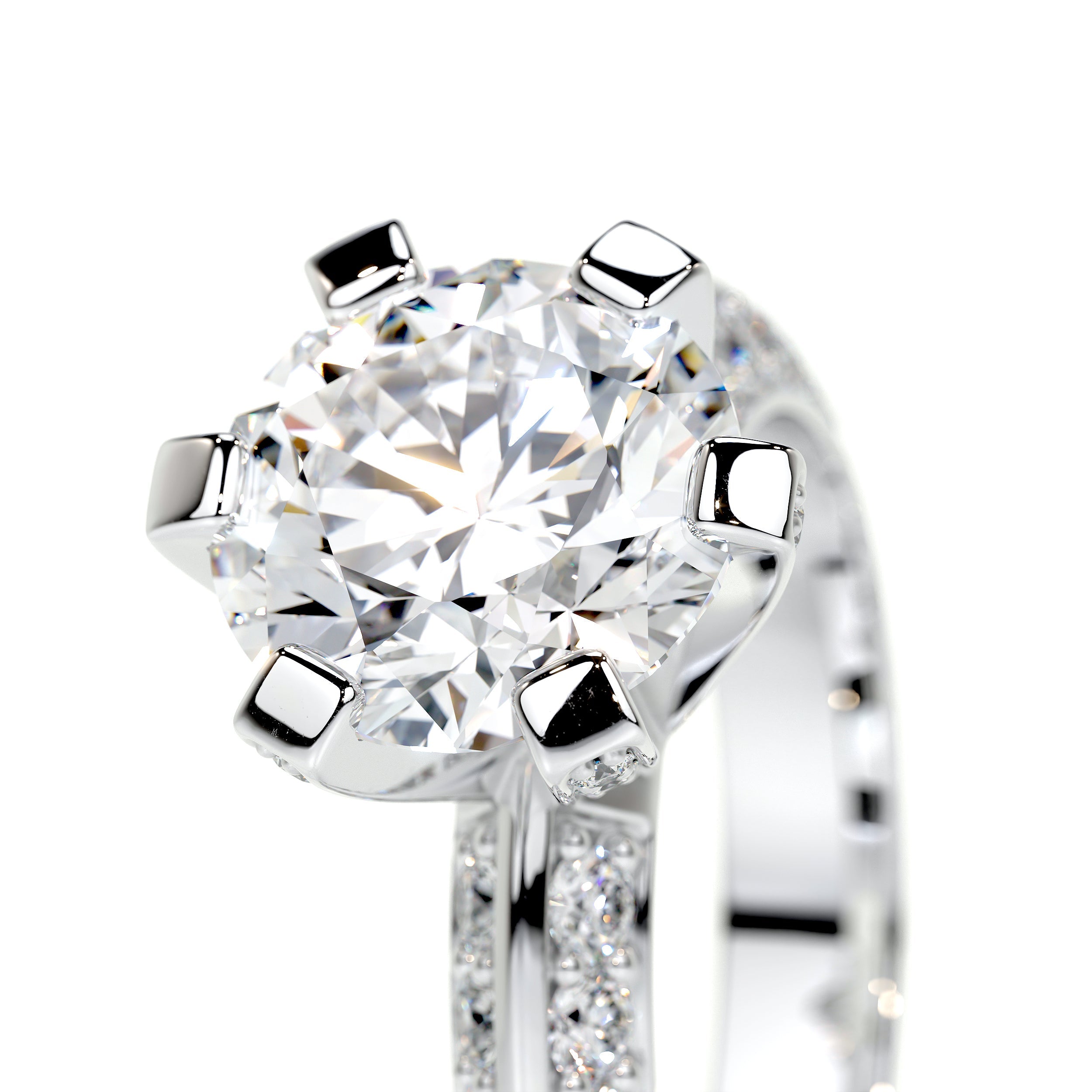 Eliana Lab Grown Diamond Ring (2.00 Carat) -14K White Gold