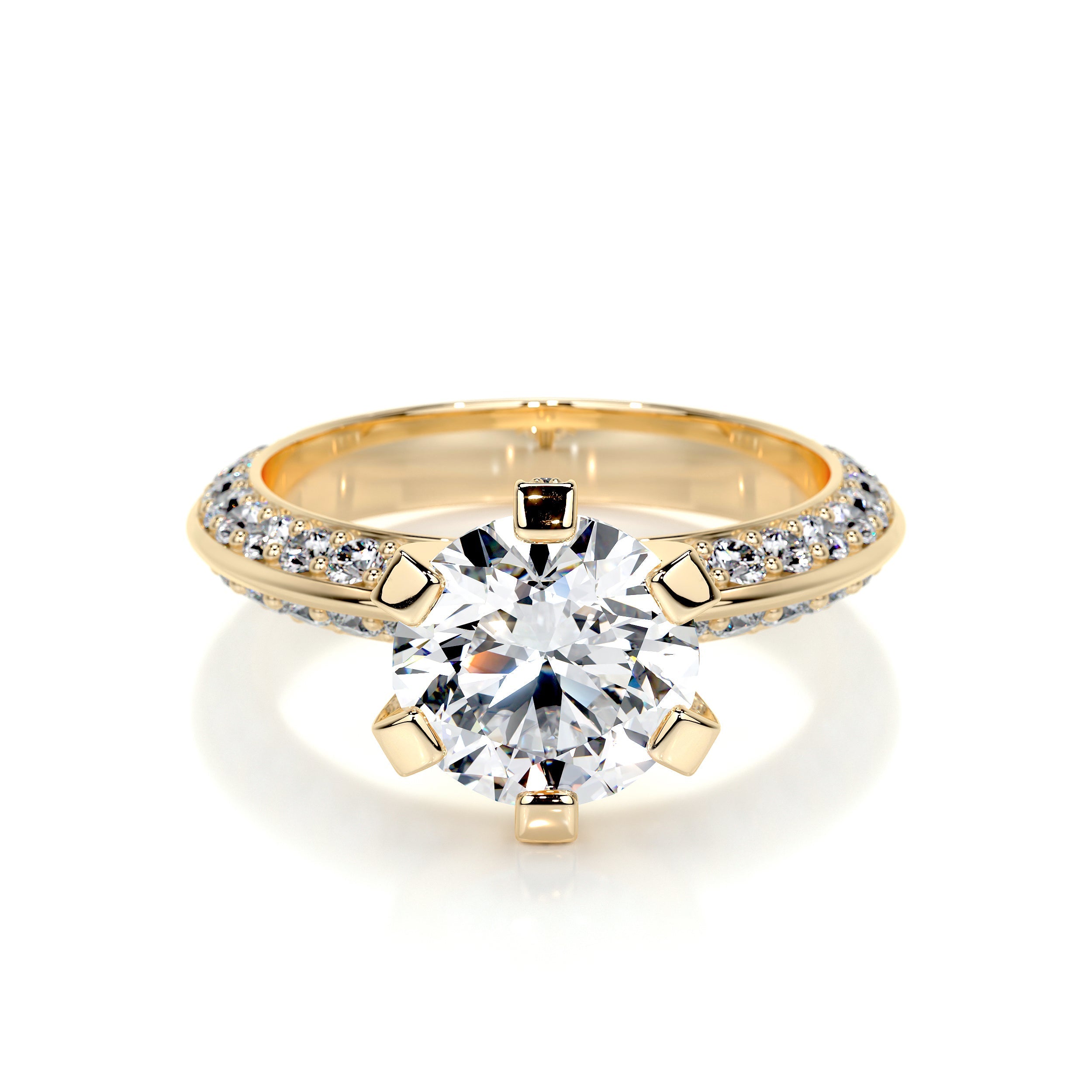 Eliana Lab Grown Diamond Ring (2.00 Carat) -18K Yellow Gold