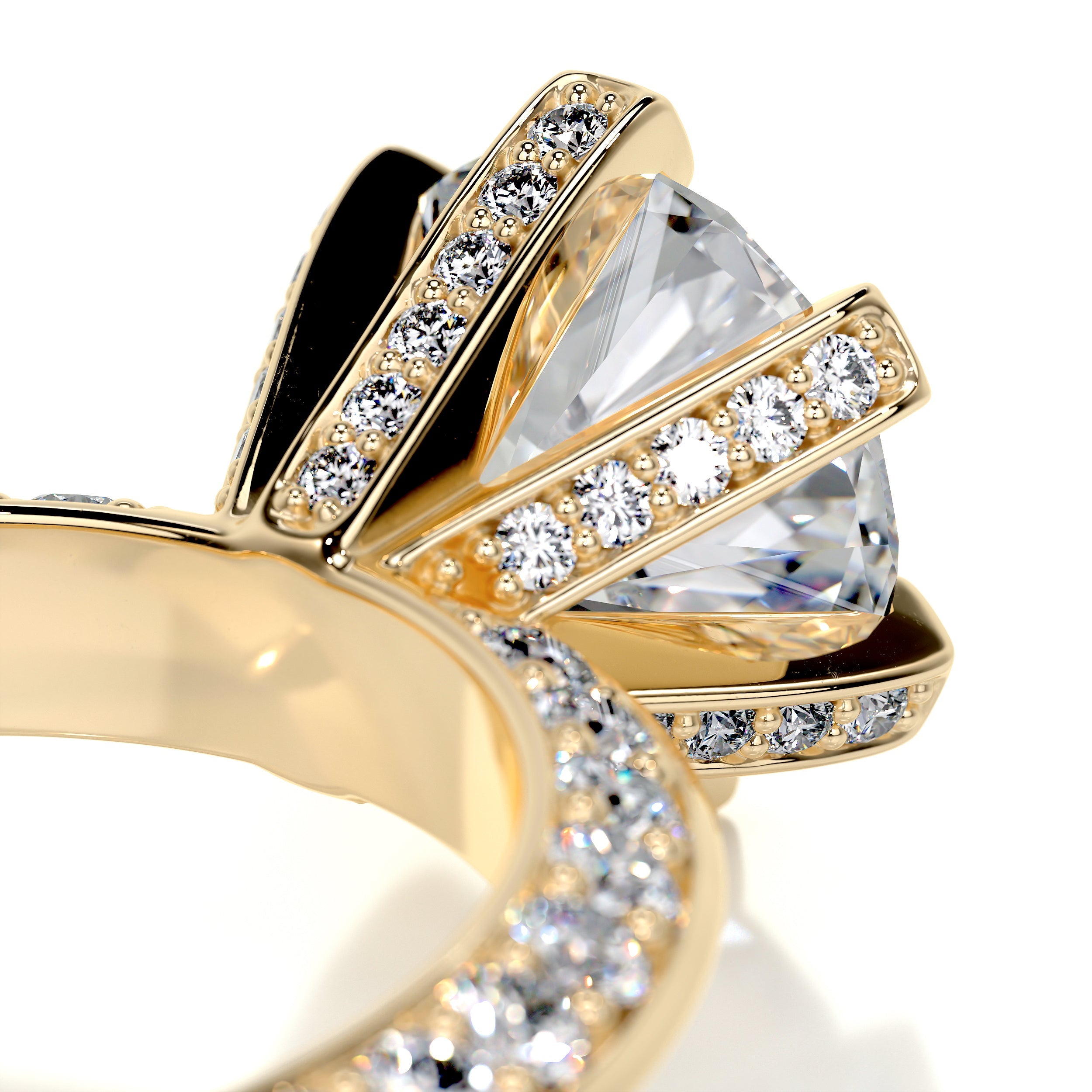 Eliana Diamond Engagement Ring -18K Yellow Gold