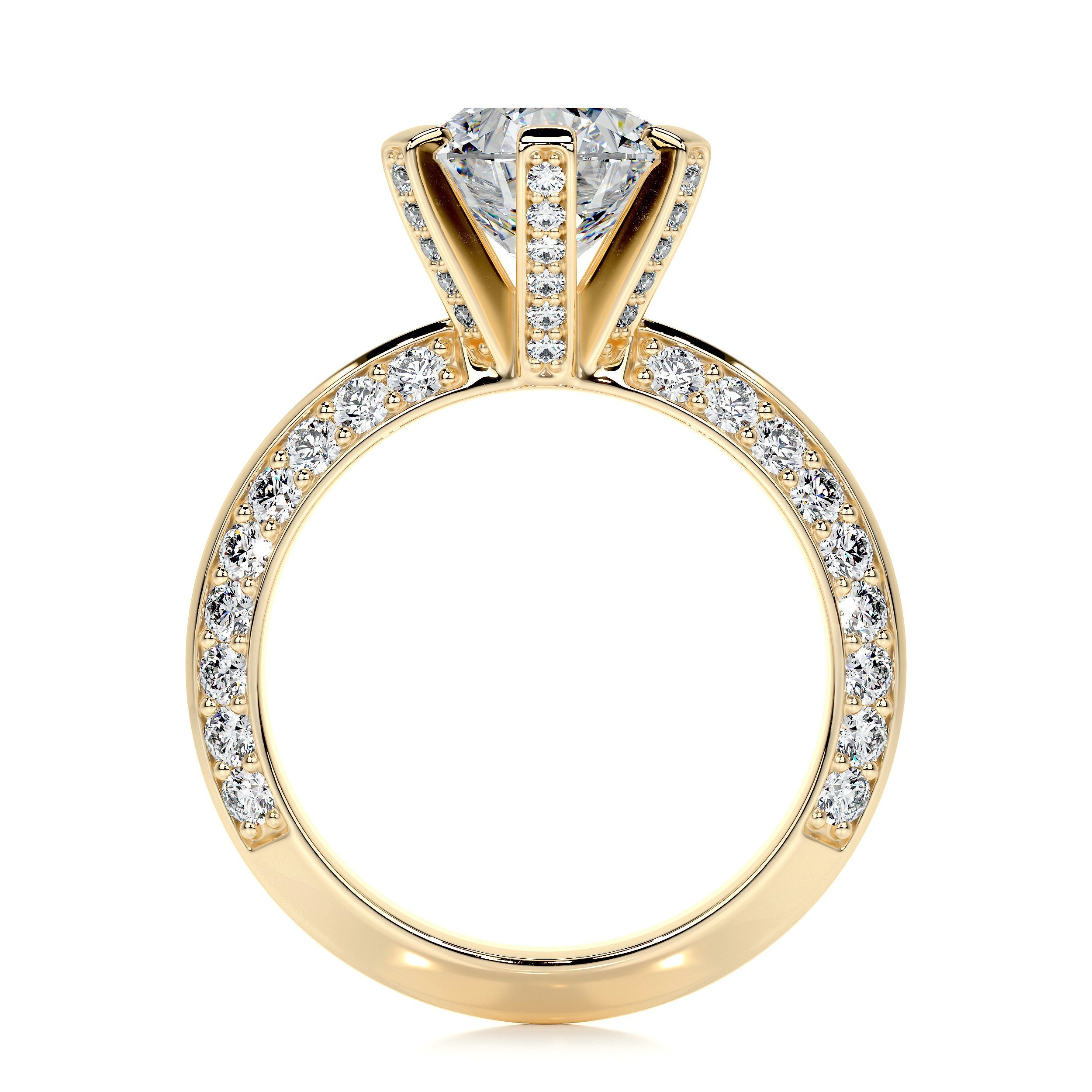 Eliana Lab Grown Diamond Ring (2.00 Carat) -18K Yellow Gold