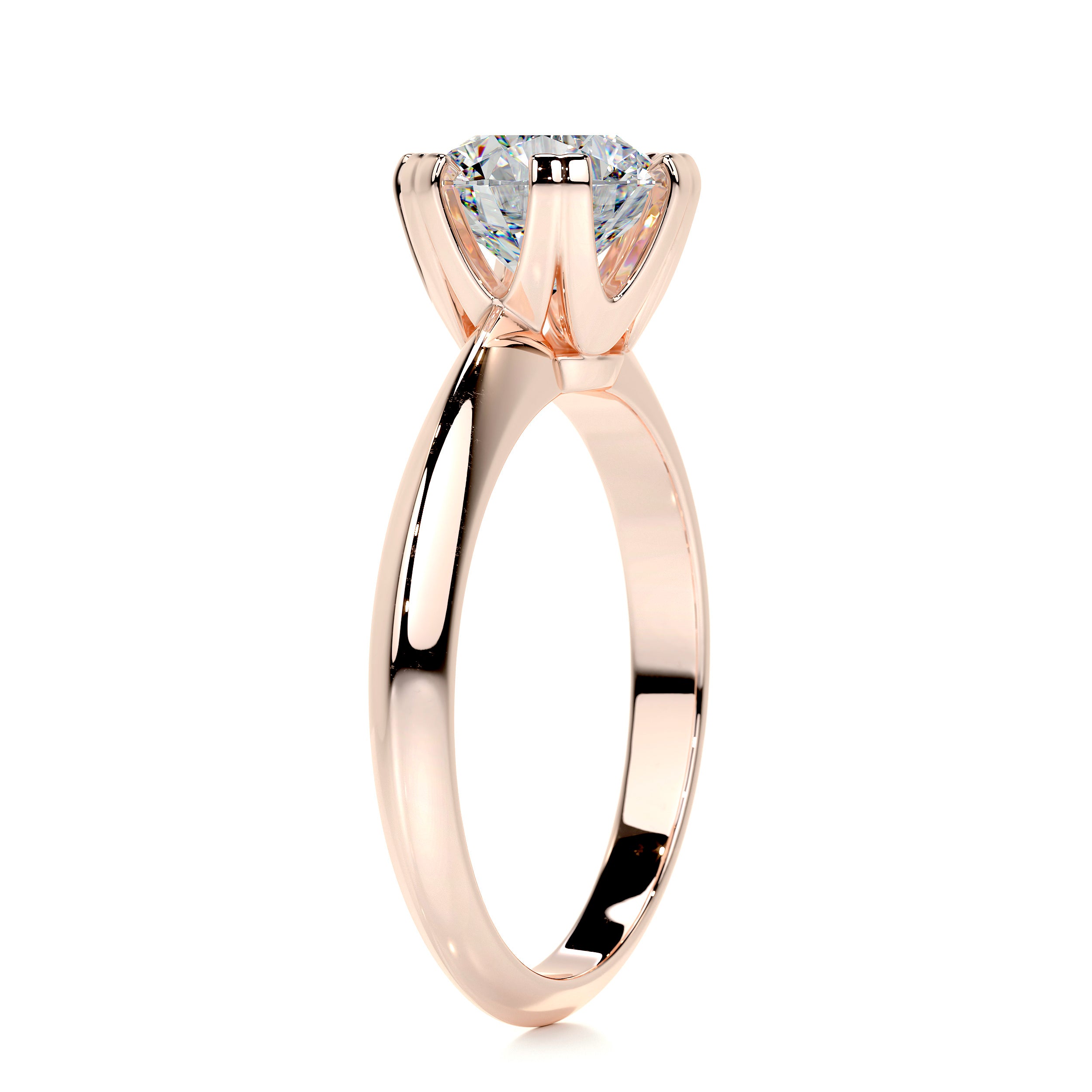 Alexis Moissanite Ring -14K Rose Gold