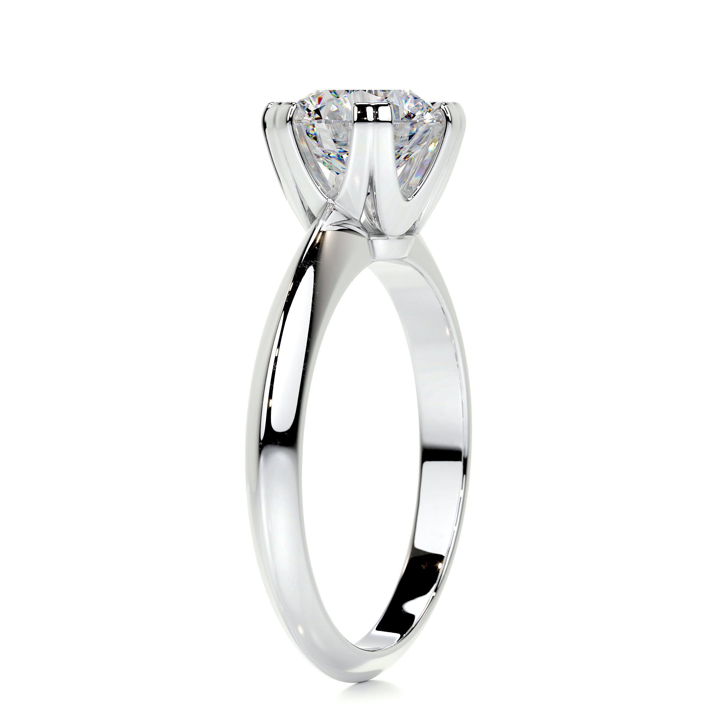 Alexis Moissanite Ring -14K White Gold