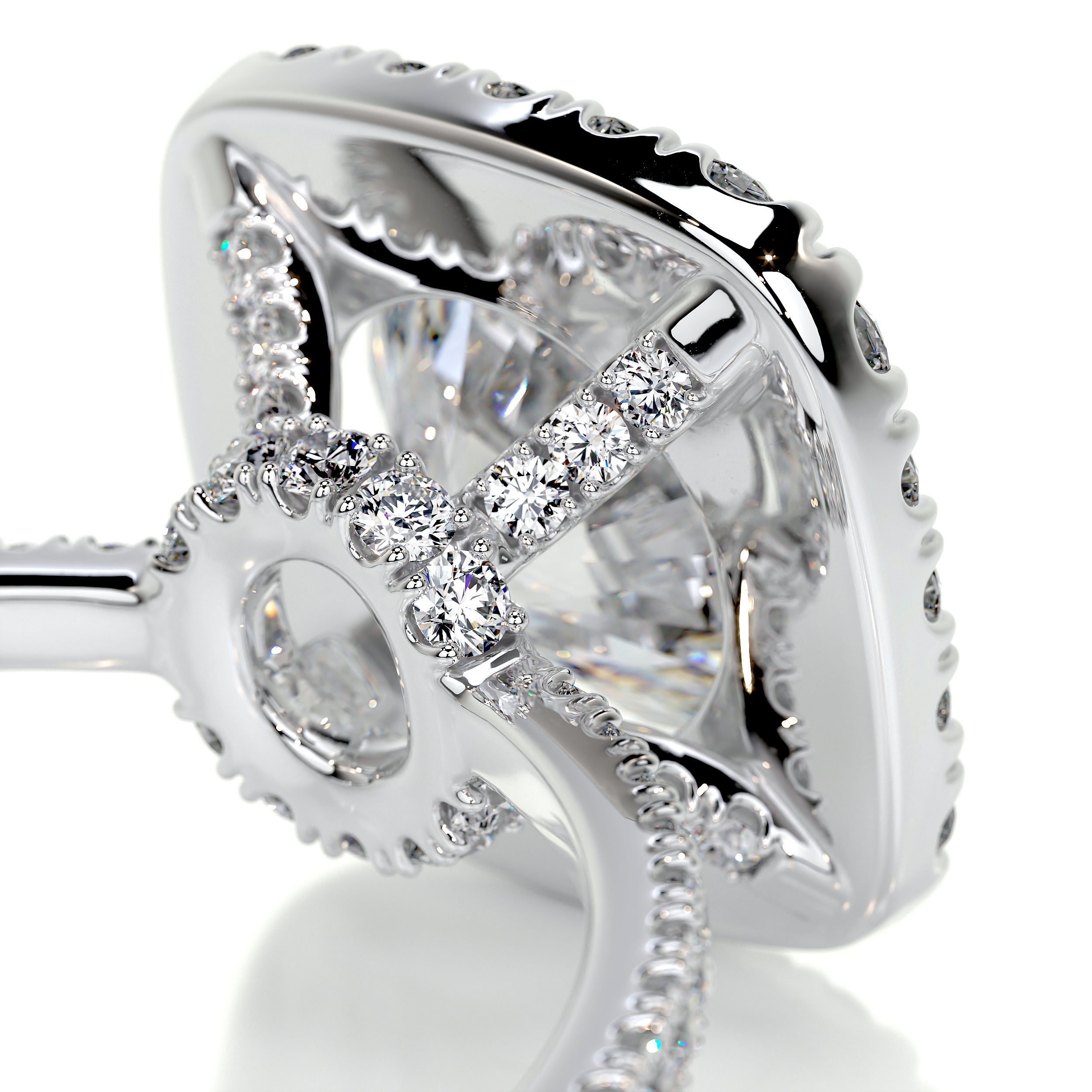 Catalina Moissanite & Diamonds Ring -Platinum