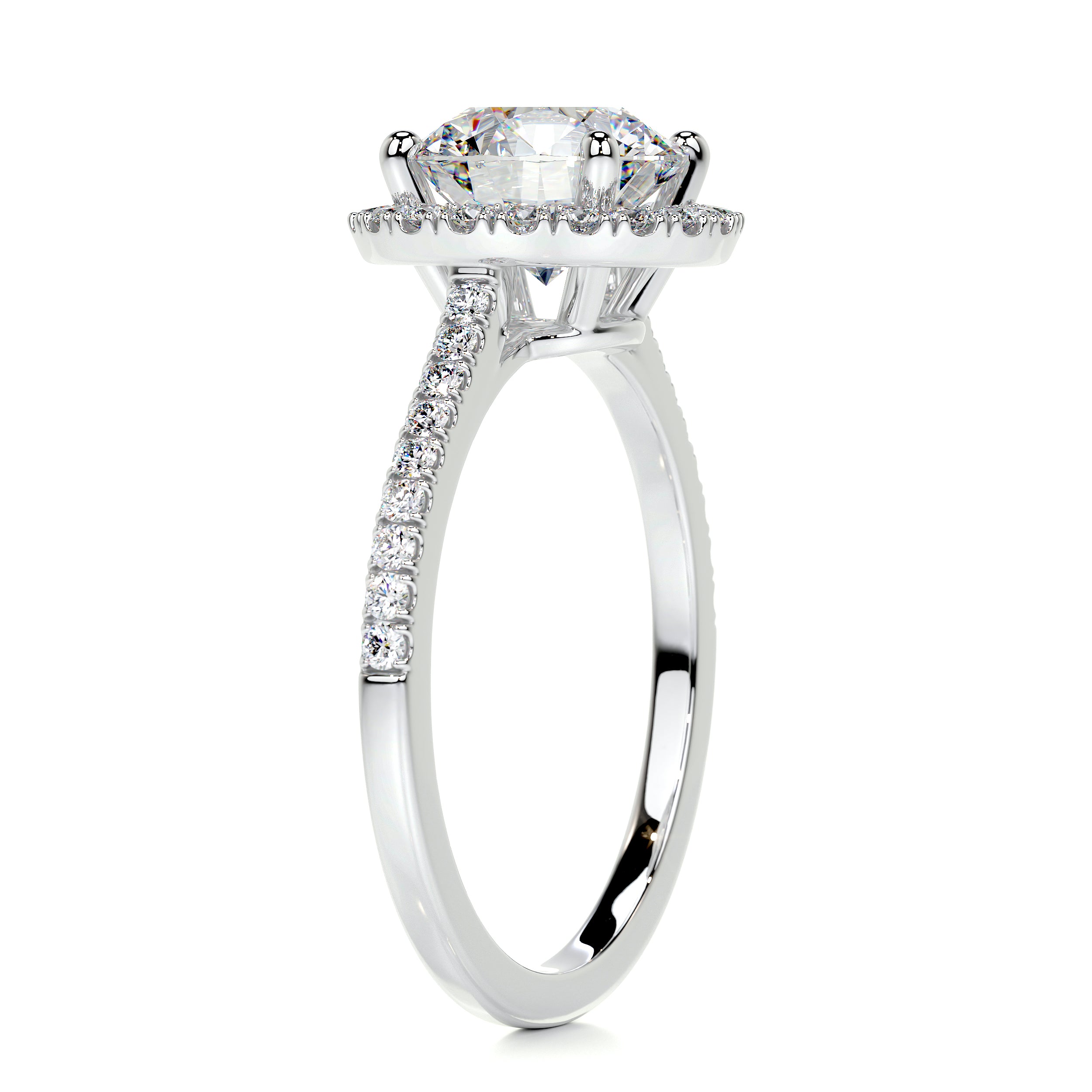 Layla Moissanite & Diamonds Ring -Platinum