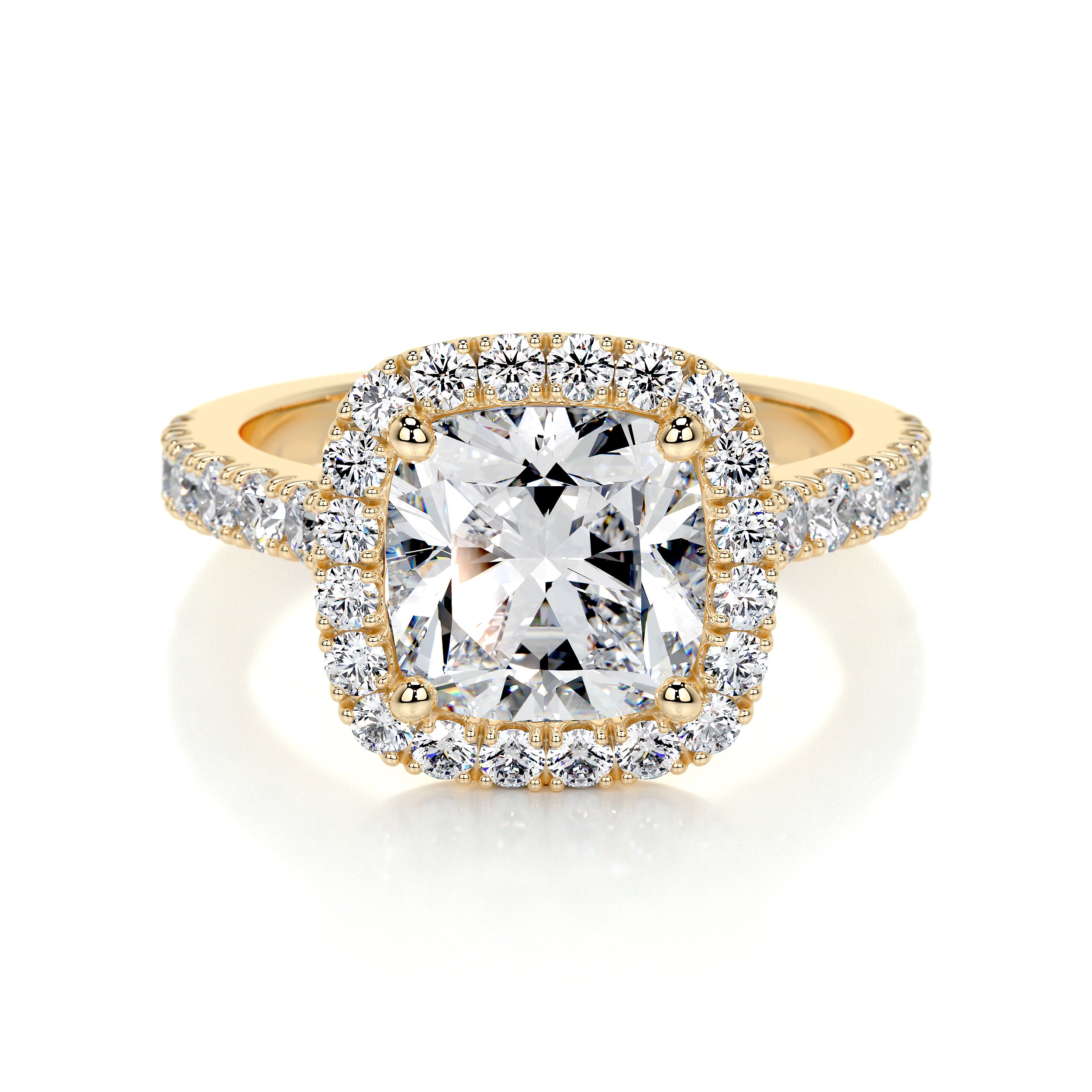 Celeste Lab Grown Diamond Ring -18K Yellow Gold