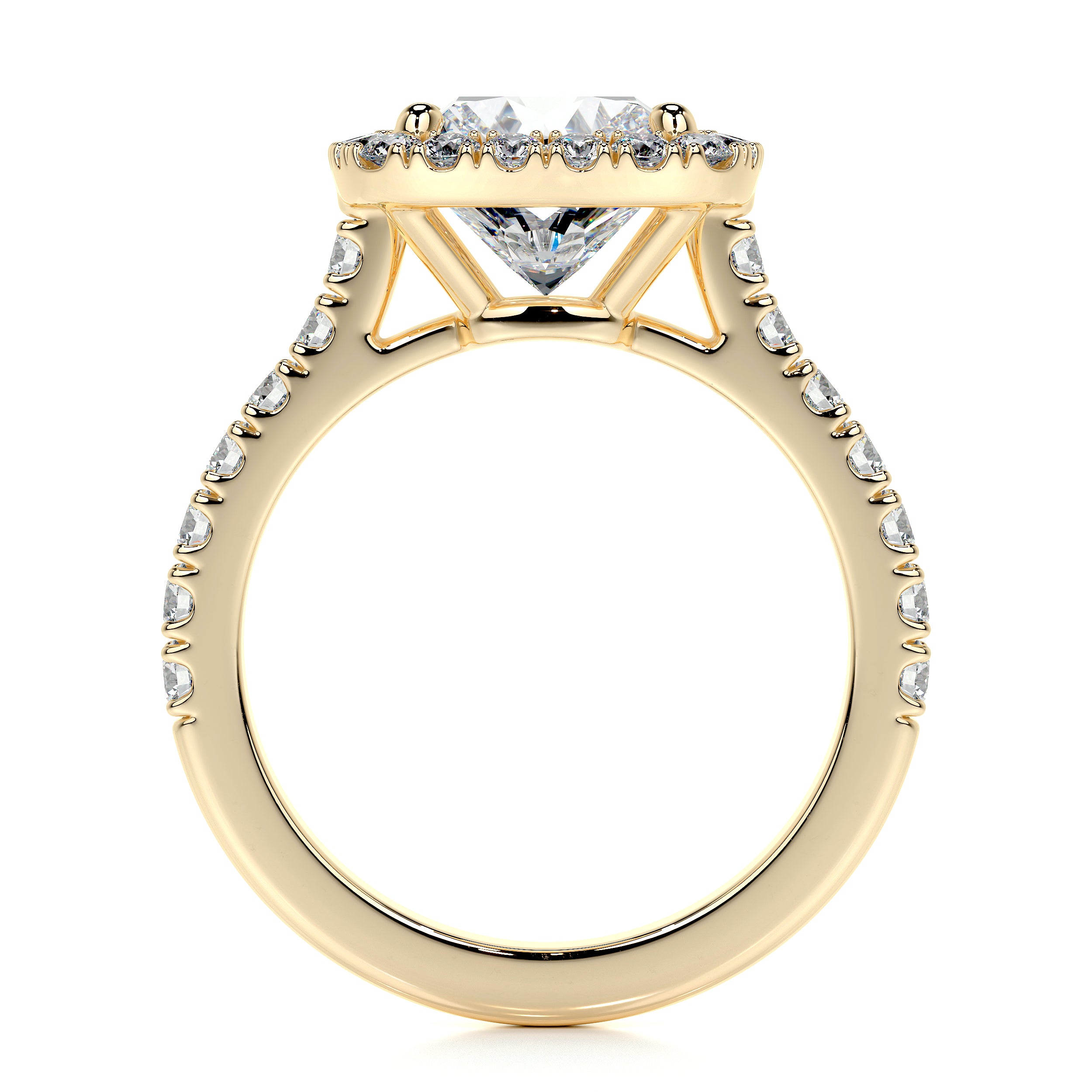 Celeste Lab Grown Diamond Ring -18K Yellow Gold