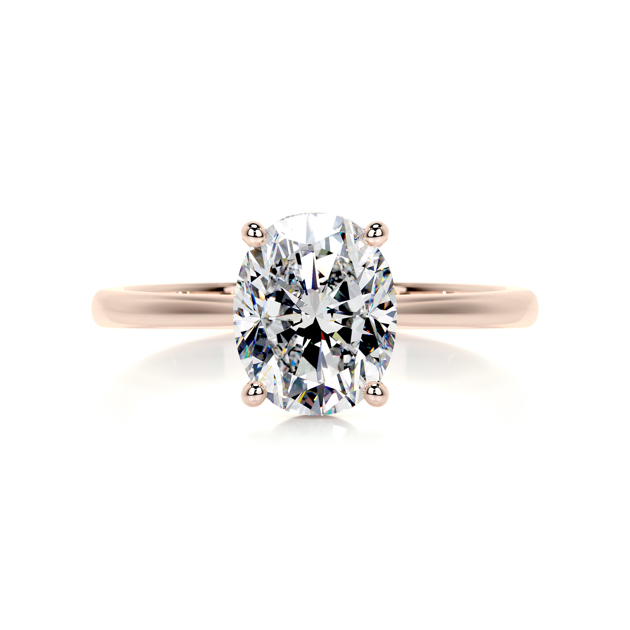 Julia Moissanite Ring -14K Rose Gold