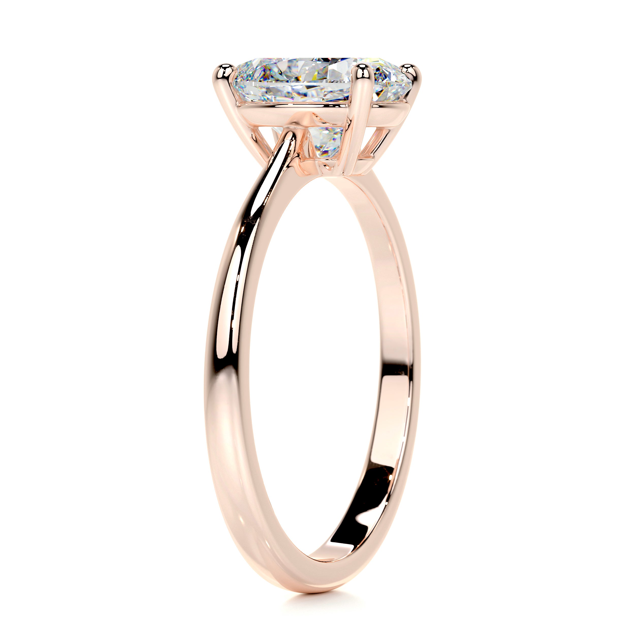 Julia Moissanite Ring -14K Rose Gold