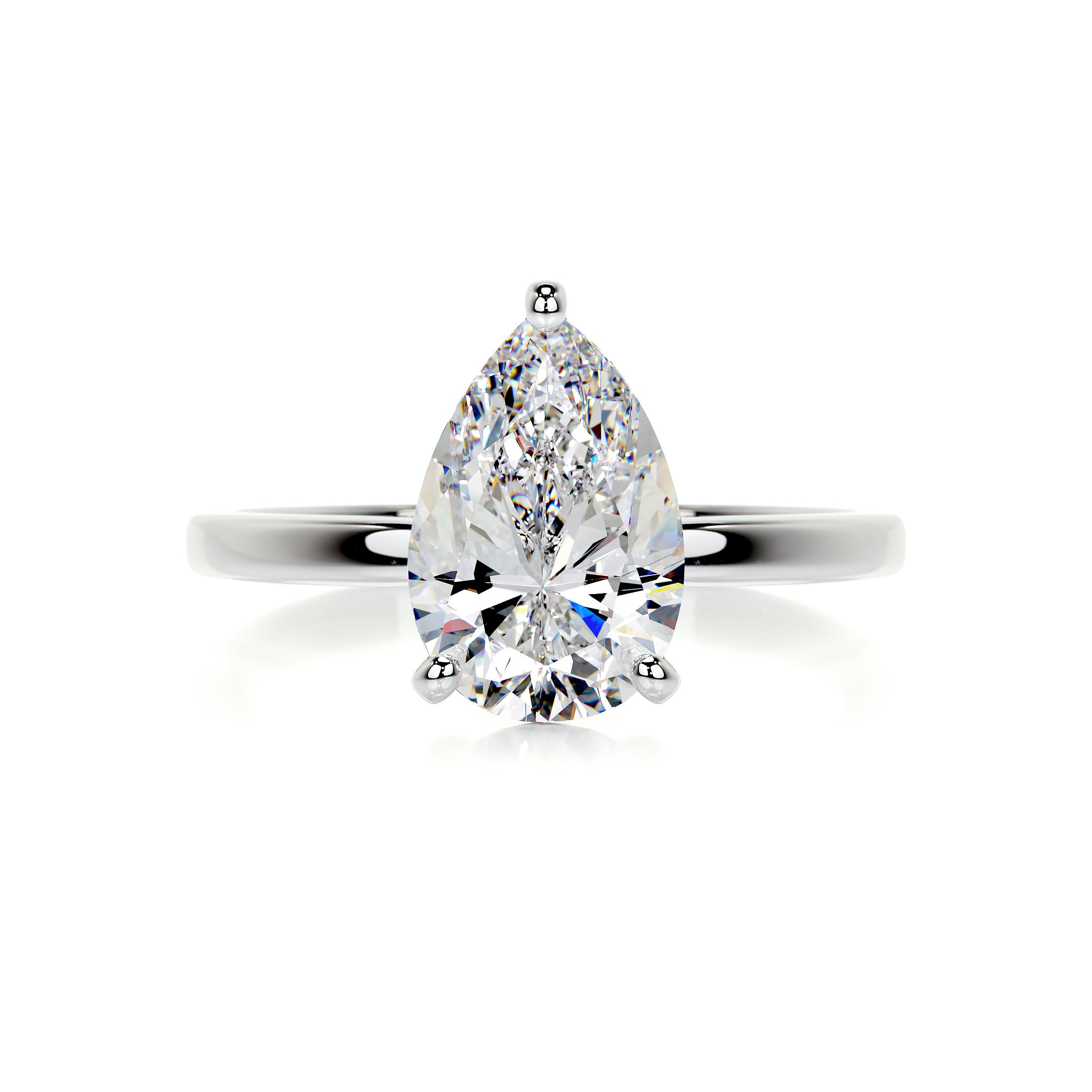 Jessica Moissanite Ring -Platinum