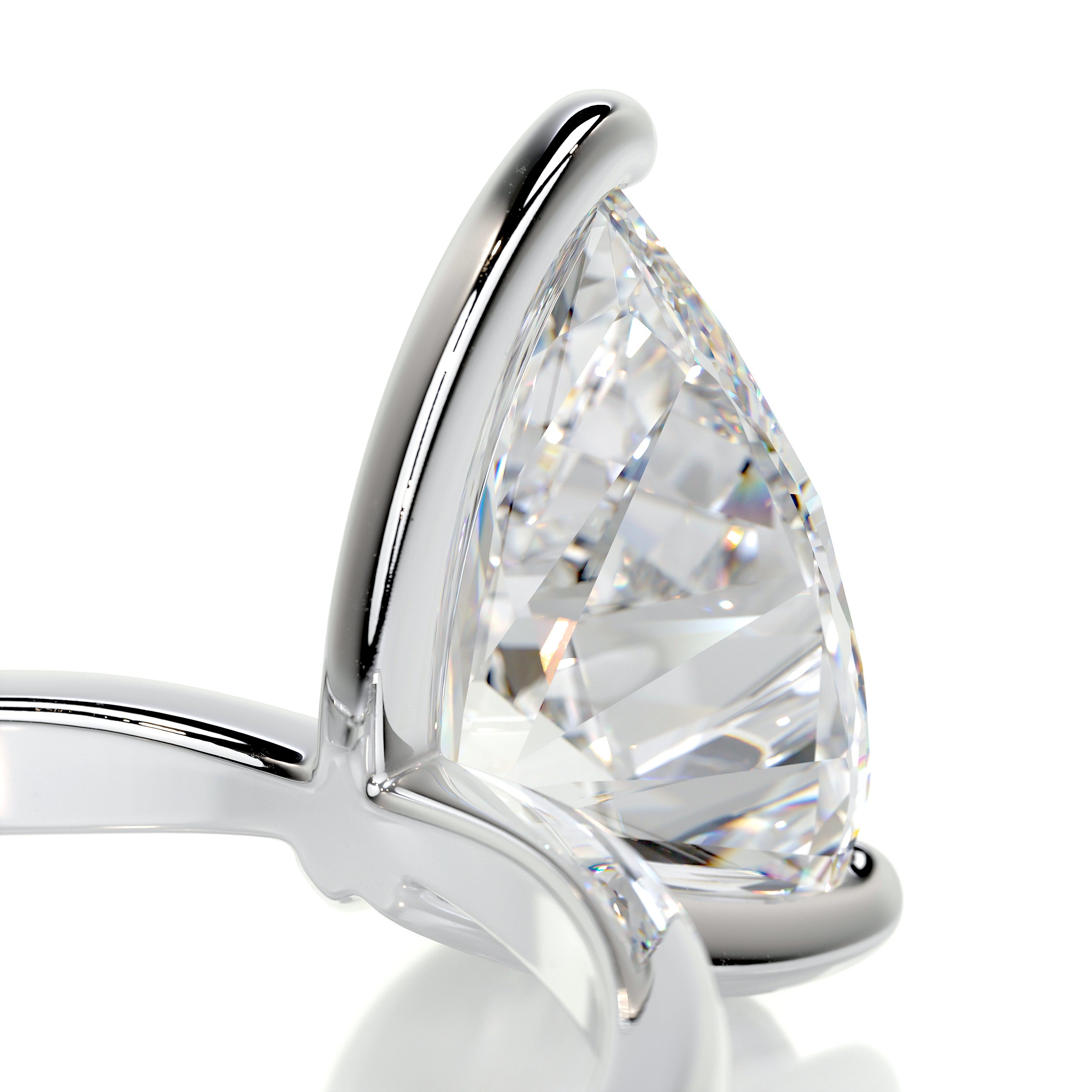 Jessica Moissanite Ring -Platinum