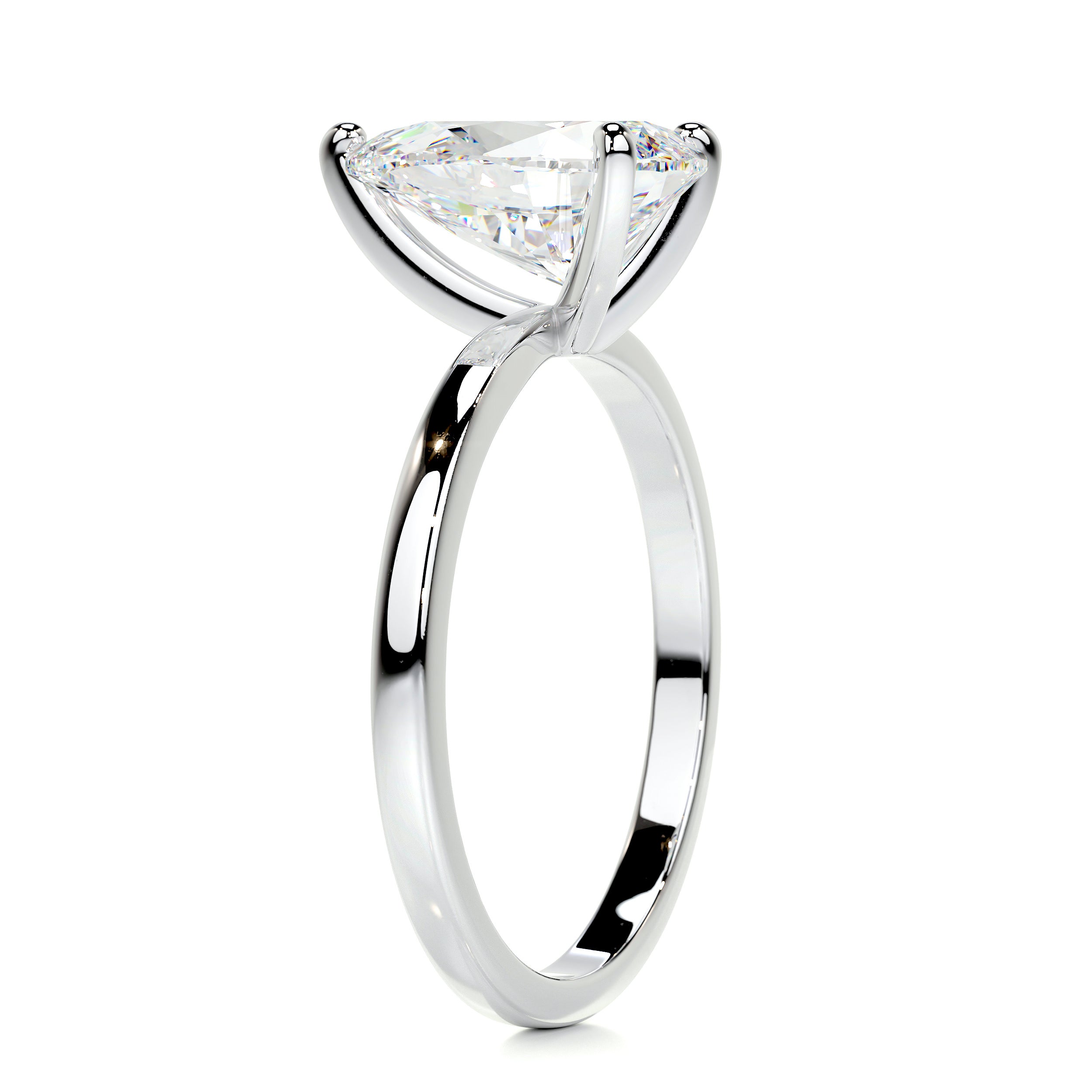 Jessica Moissanite Ring -14K White Gold