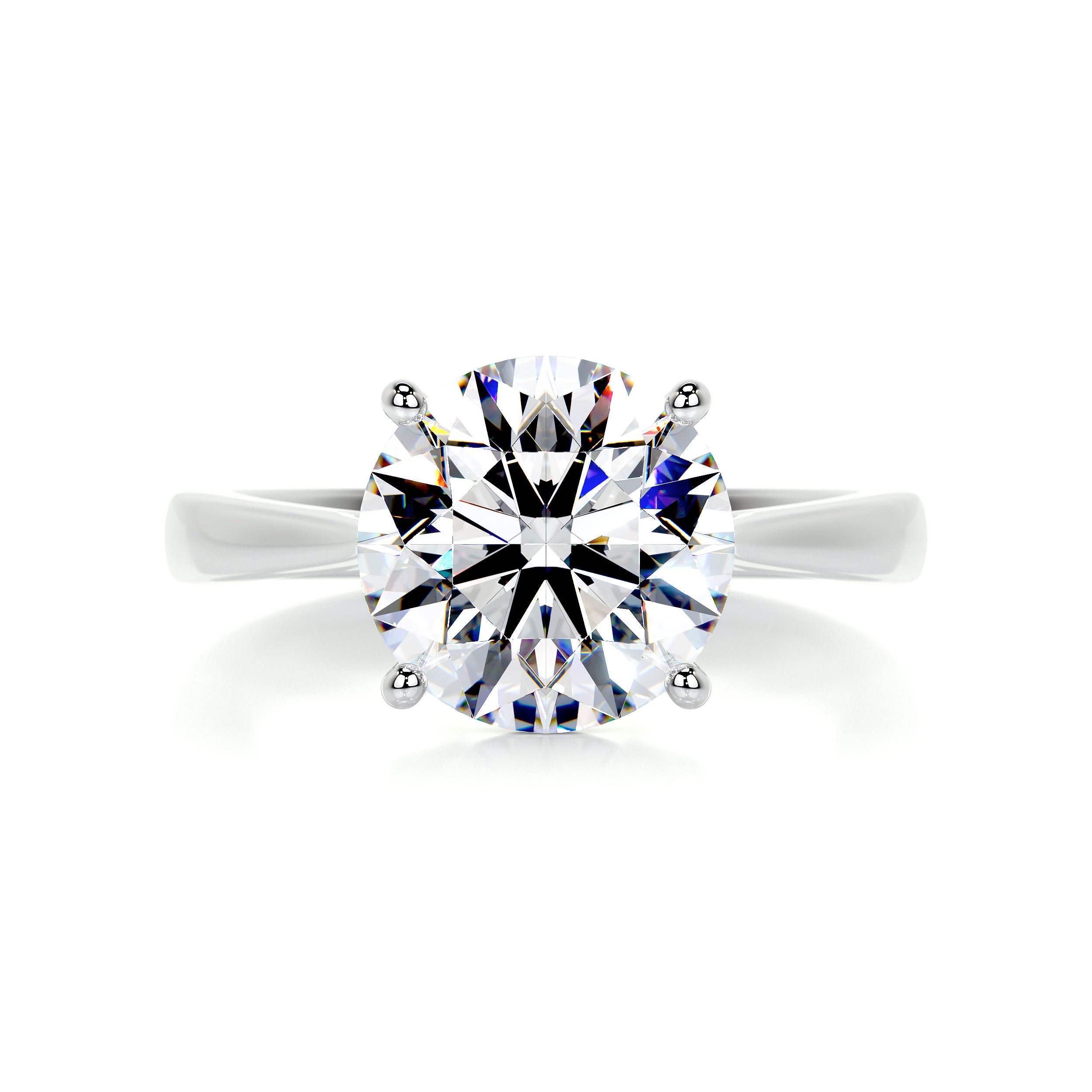 Kate Moissanite Ring -14K White Gold