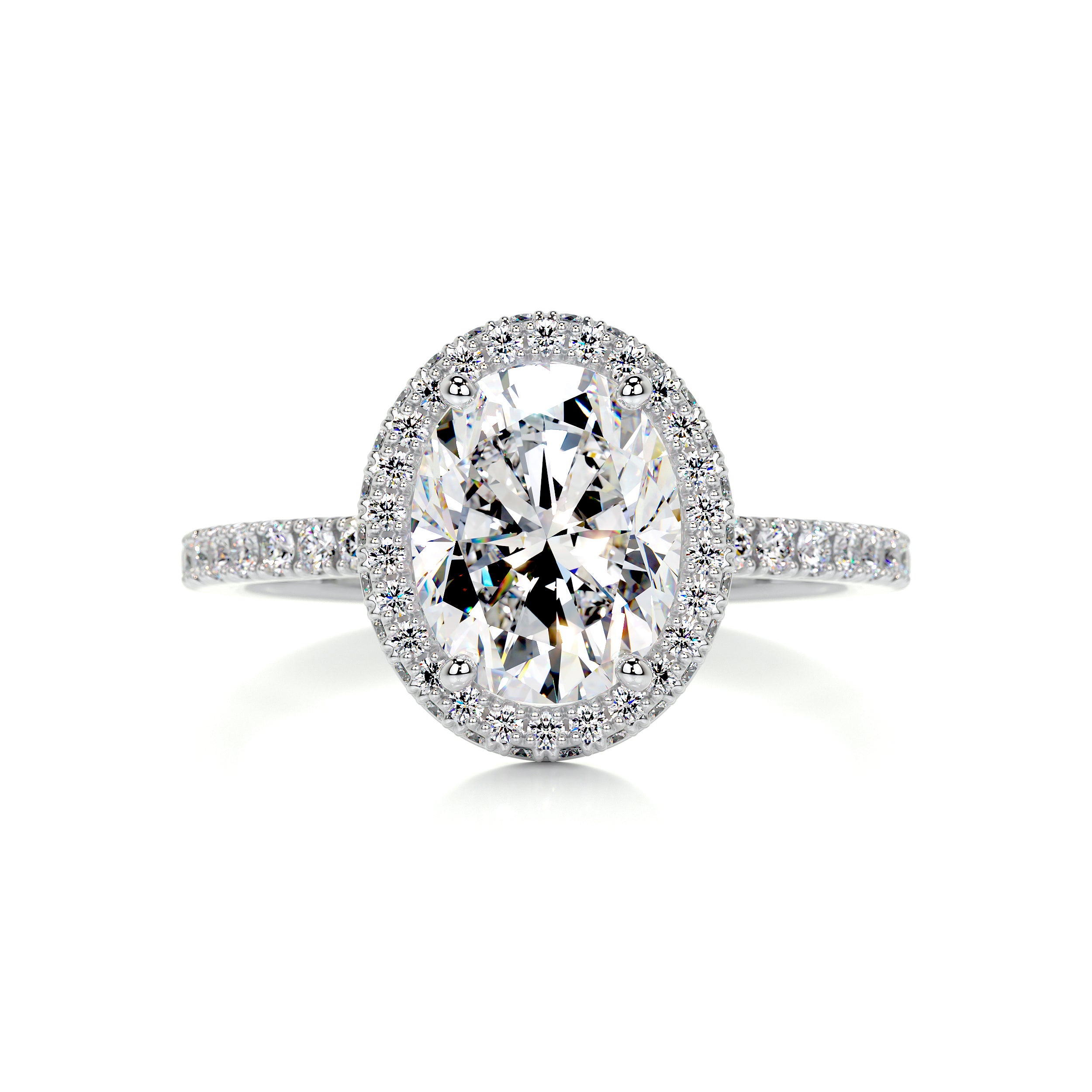 Parker Moissanite & Diamonds Ring -14K White Gold