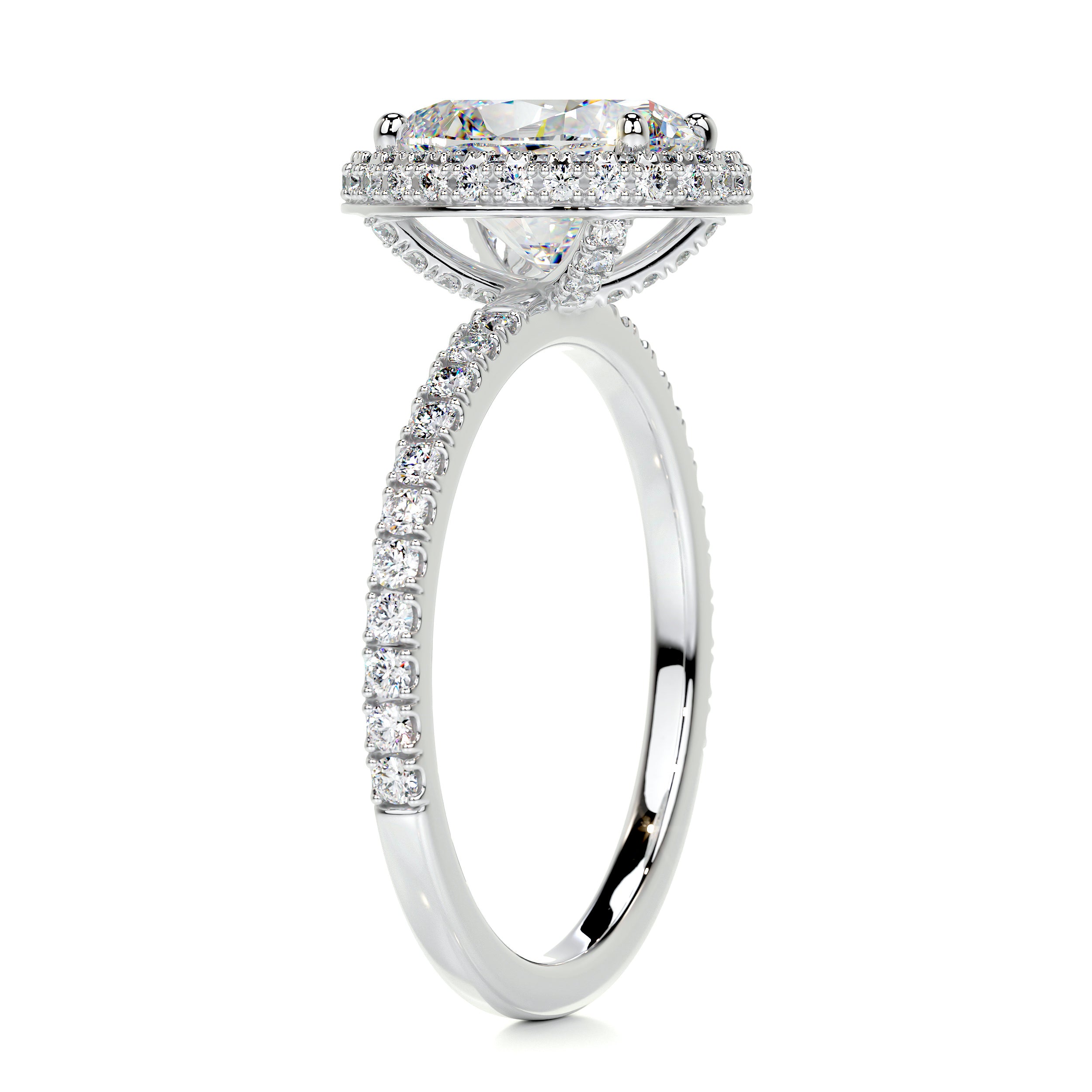 Parker Moissanite & Diamonds Ring -14K White Gold