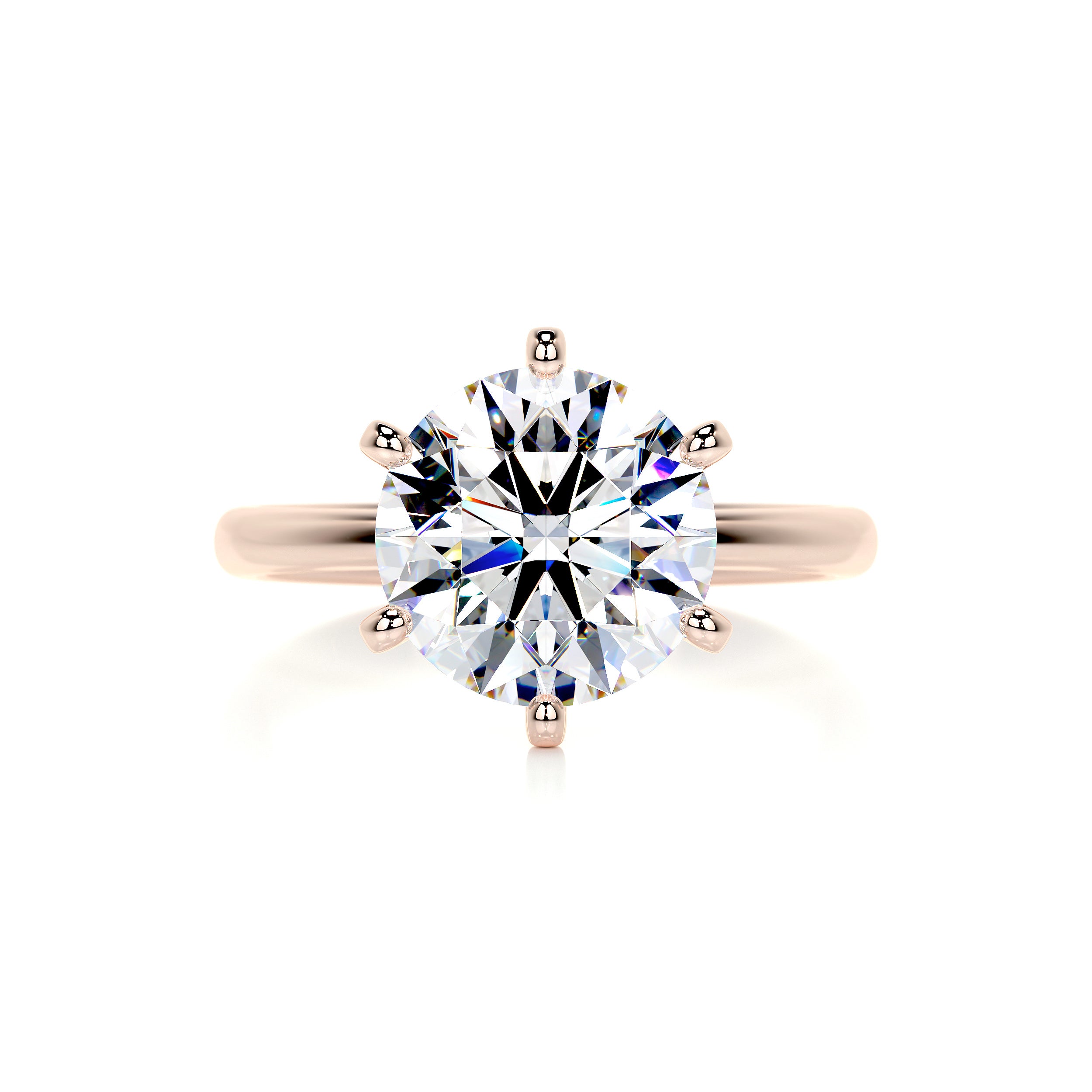 Samantha Moissanite Ring -14K Rose Gold