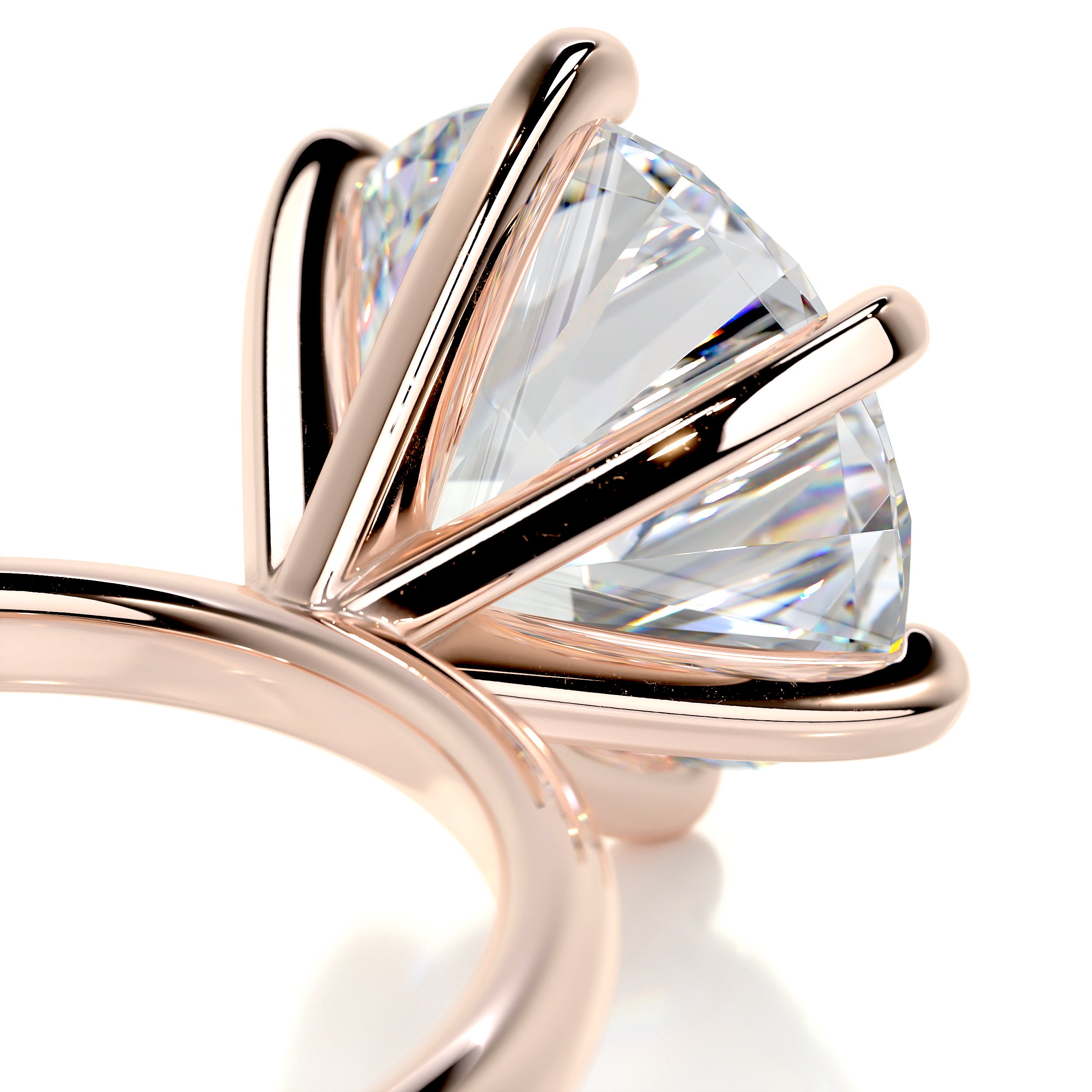 Samantha Moissanite Ring -14K Rose Gold