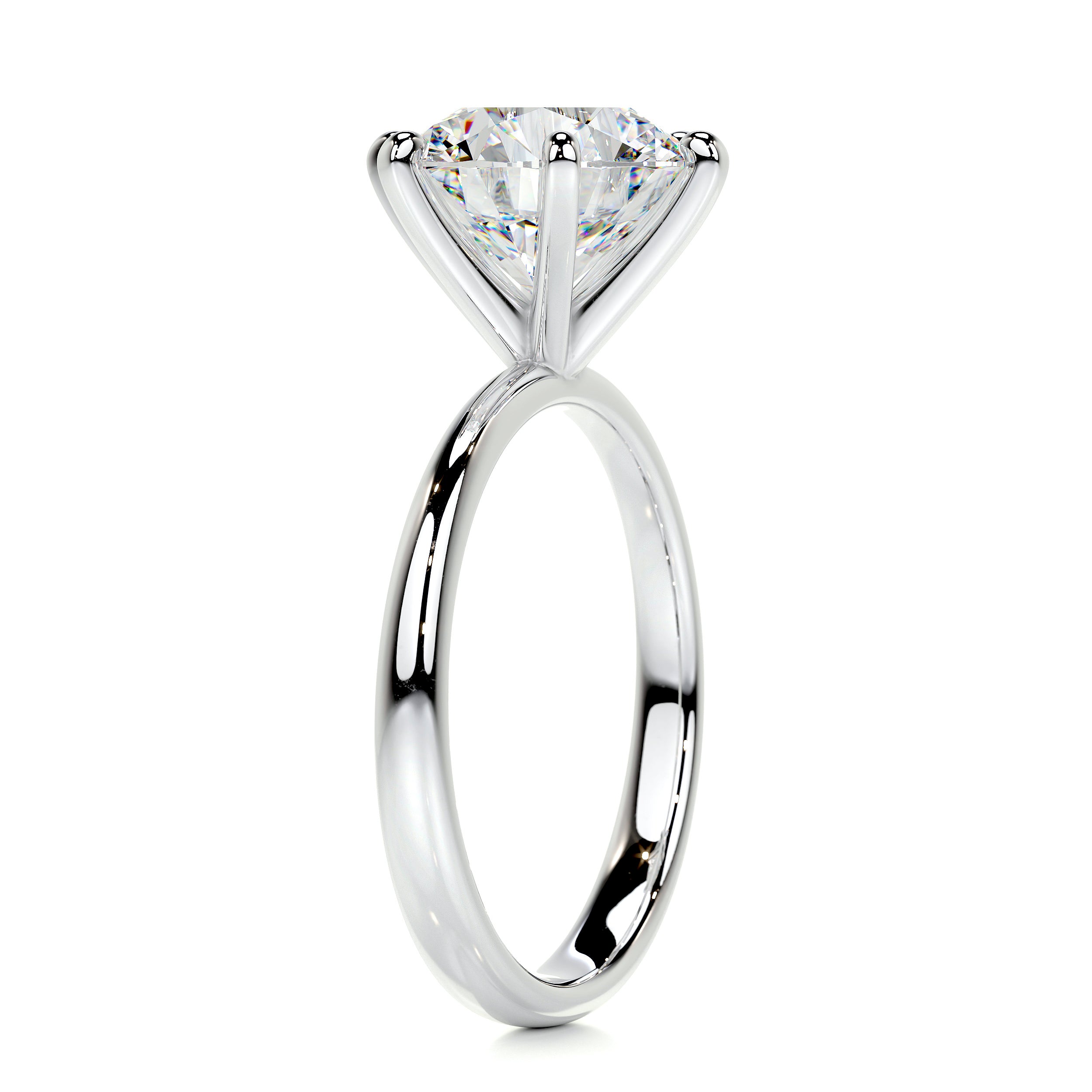 Samantha Moissanite Ring -14K White Gold