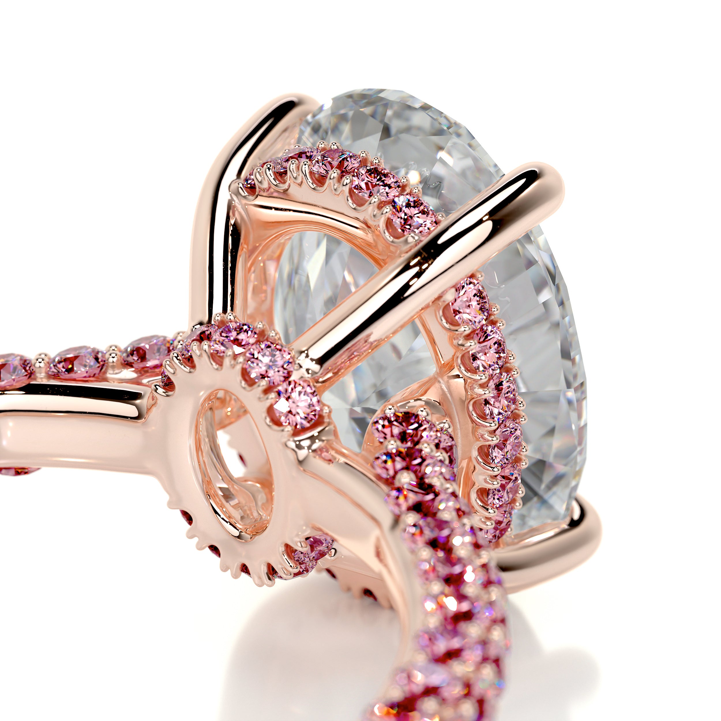 Rebecca Moissanite & Gemstones Ring -14K Rose Gold