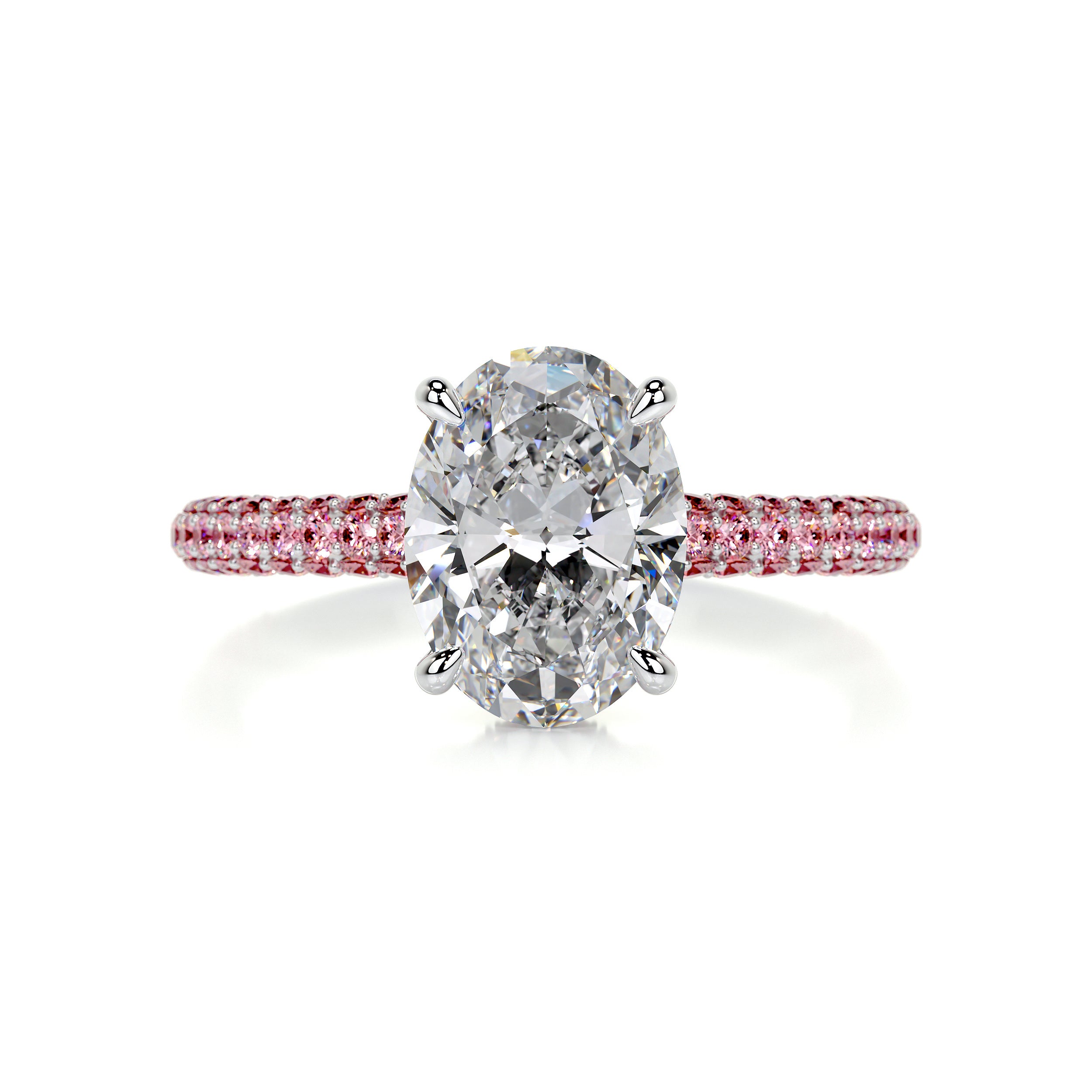 Rebecca Moissanite & Gemstones Ring -14K White Gold