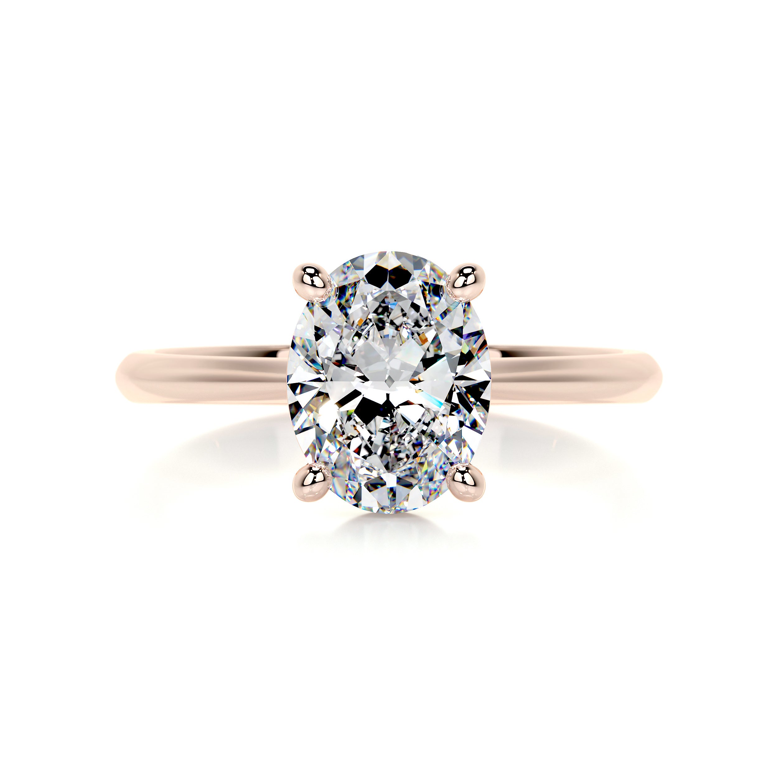 Julia Moissanite Ring -14K Rose Gold