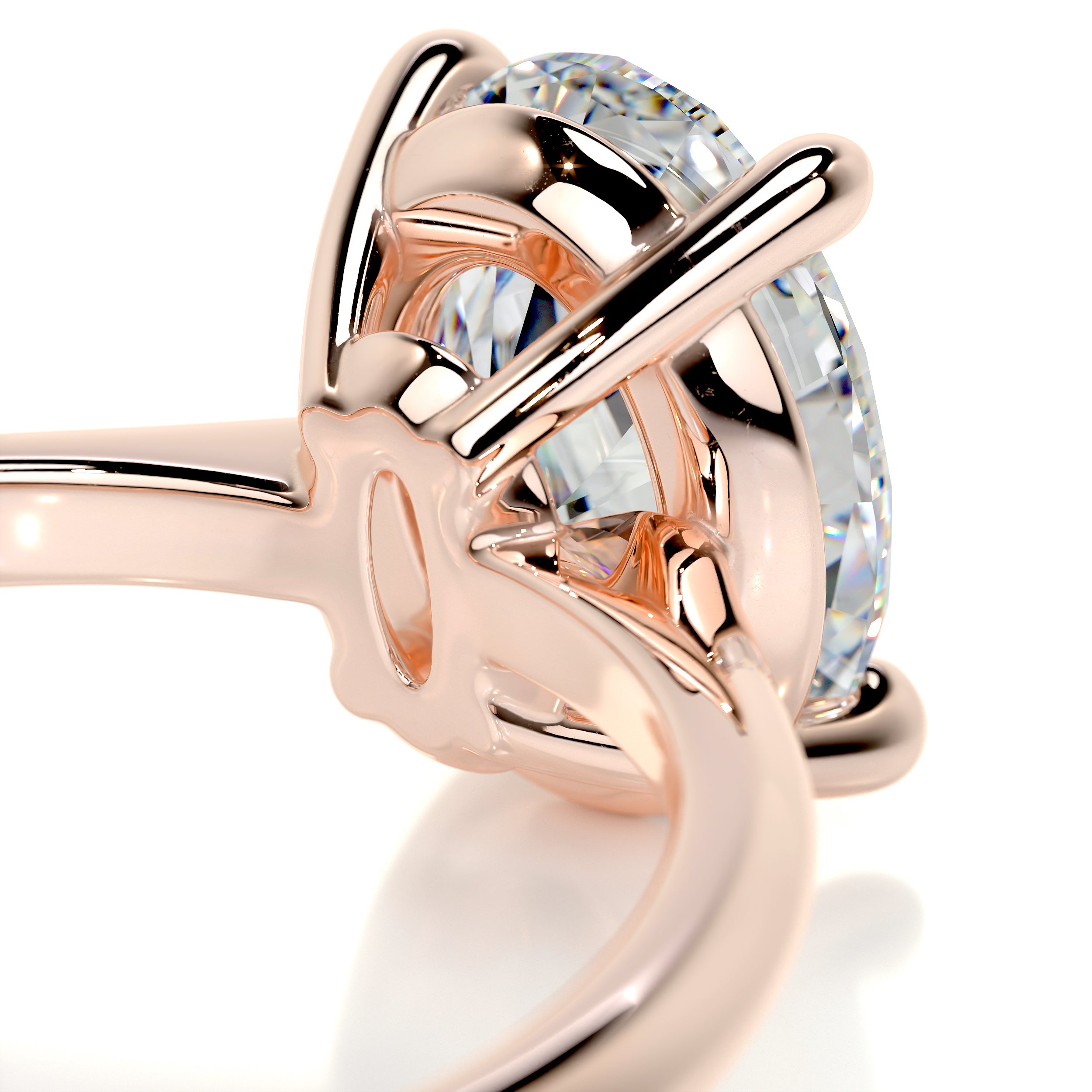 Julia Moissanite Ring -14K Rose Gold