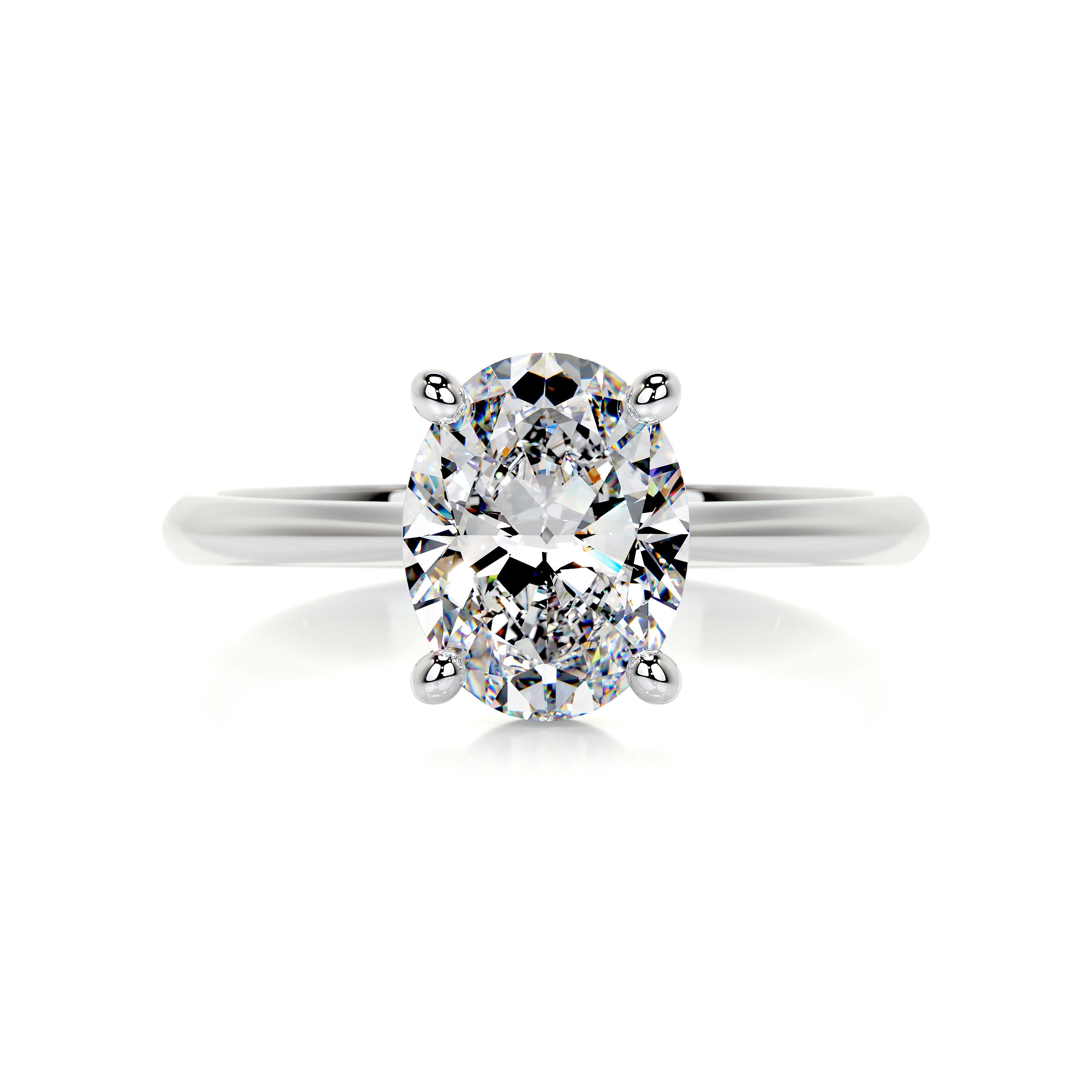 Julia Moissanite Ring -14K White Gold