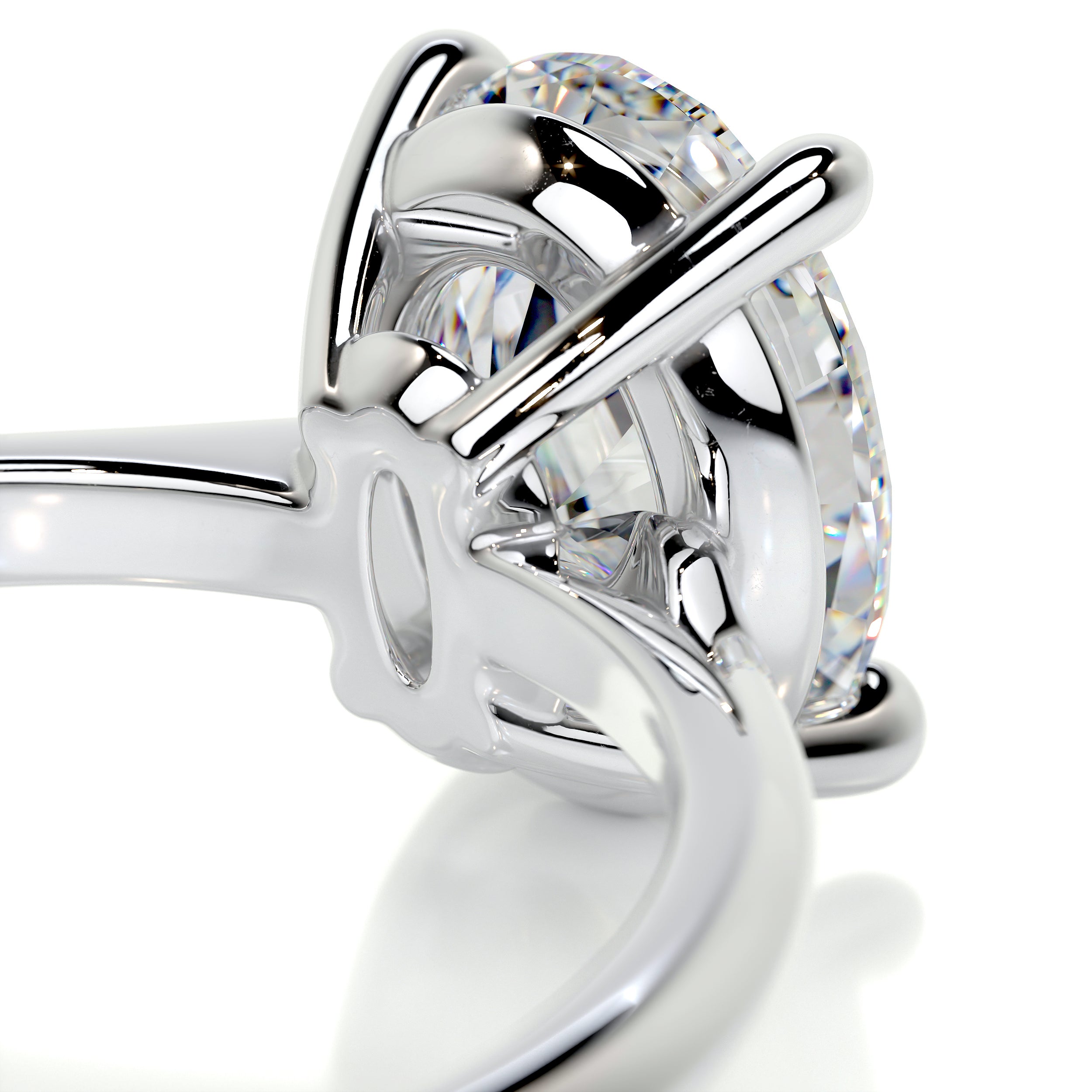 Julia Moissanite Ring -Platinum