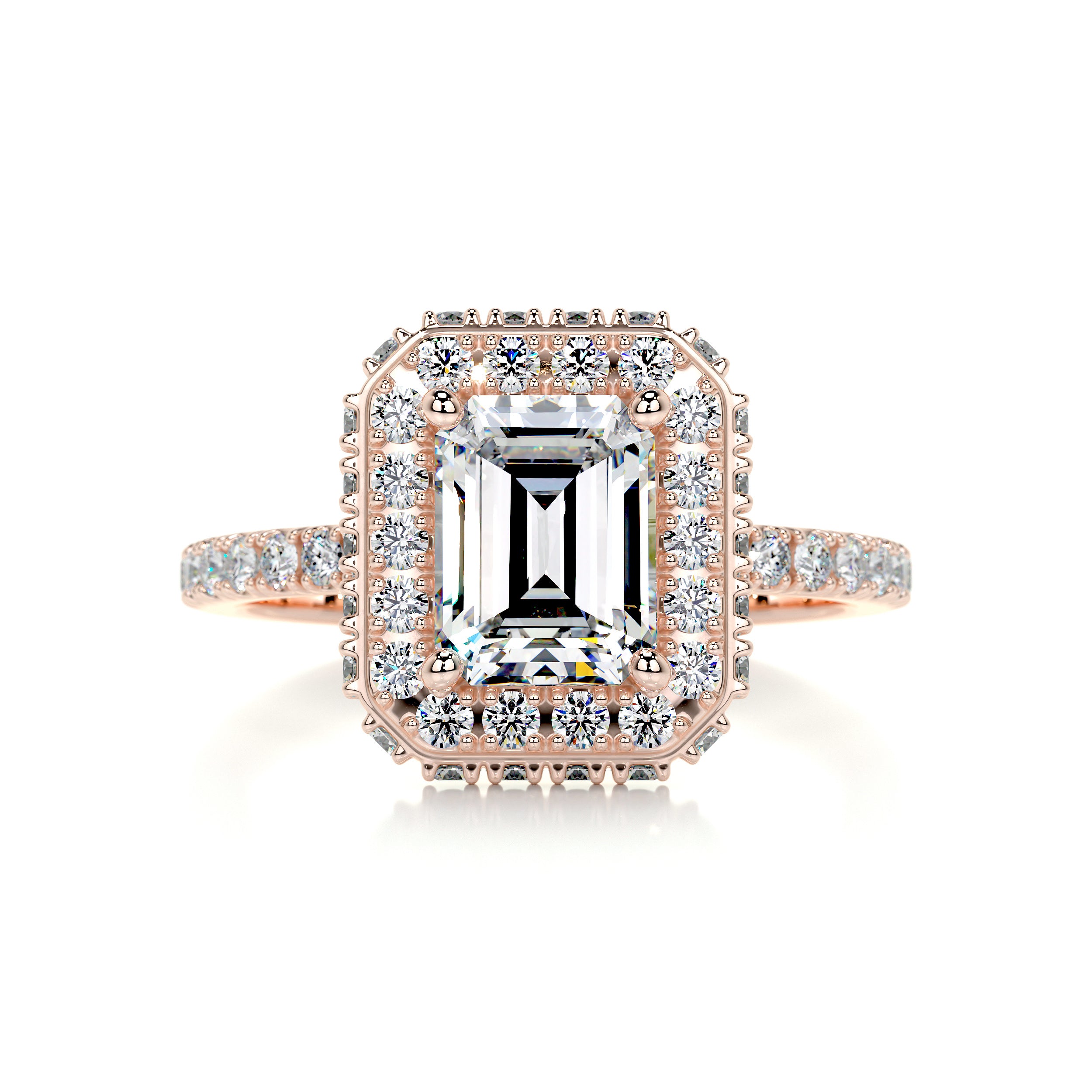 Lana Moissanite & Diamond Ring -14K Rose Gold