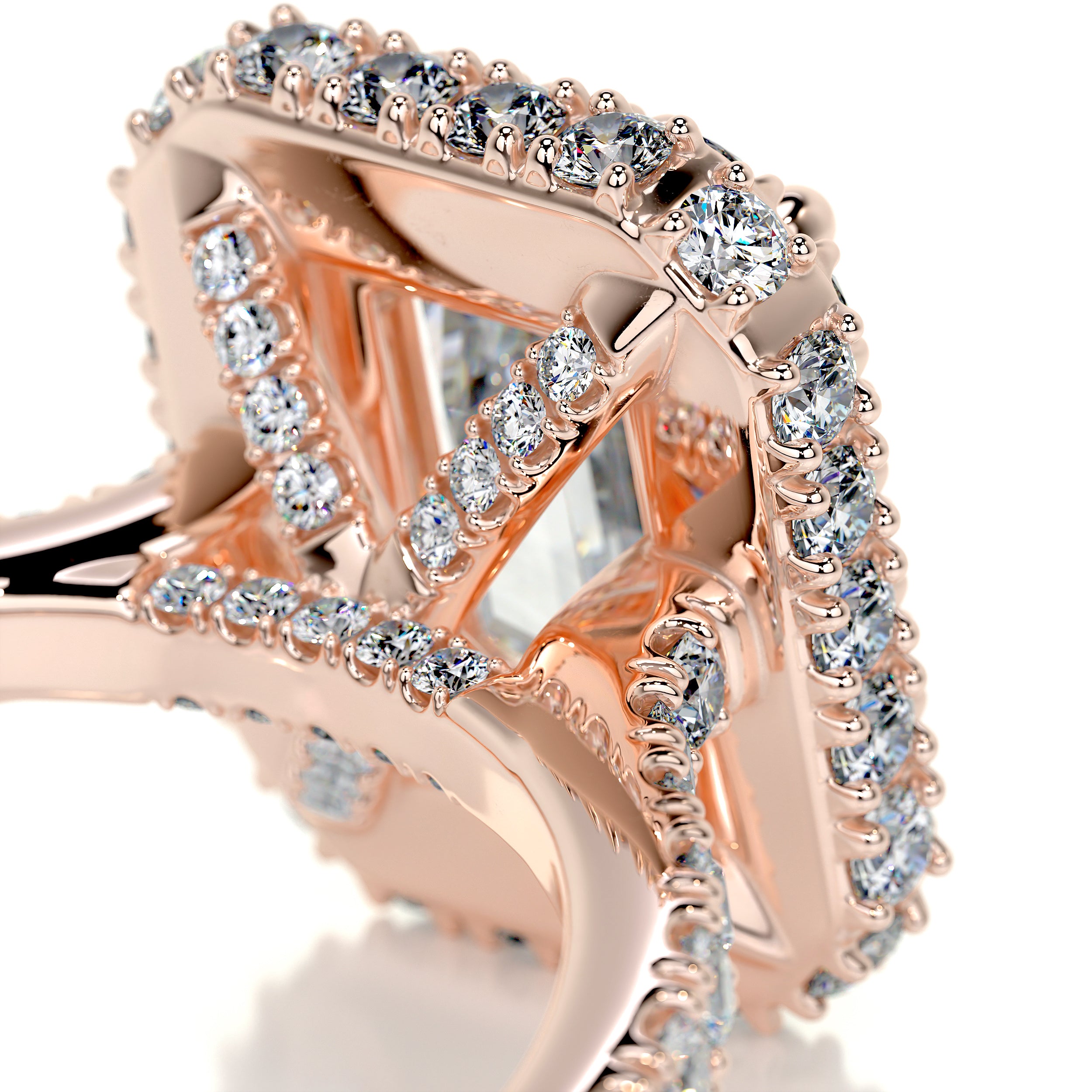 Lana Moissanite & Diamonds Ring -14K Rose Gold